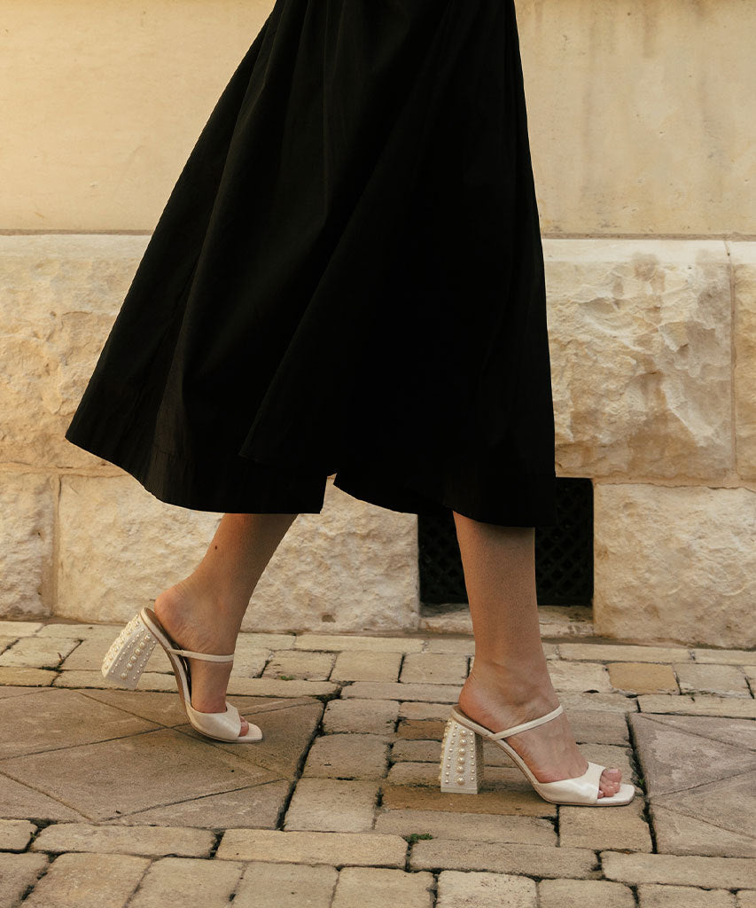 JEMMY PEARL HEELS VANILLA SILK - Image 2
