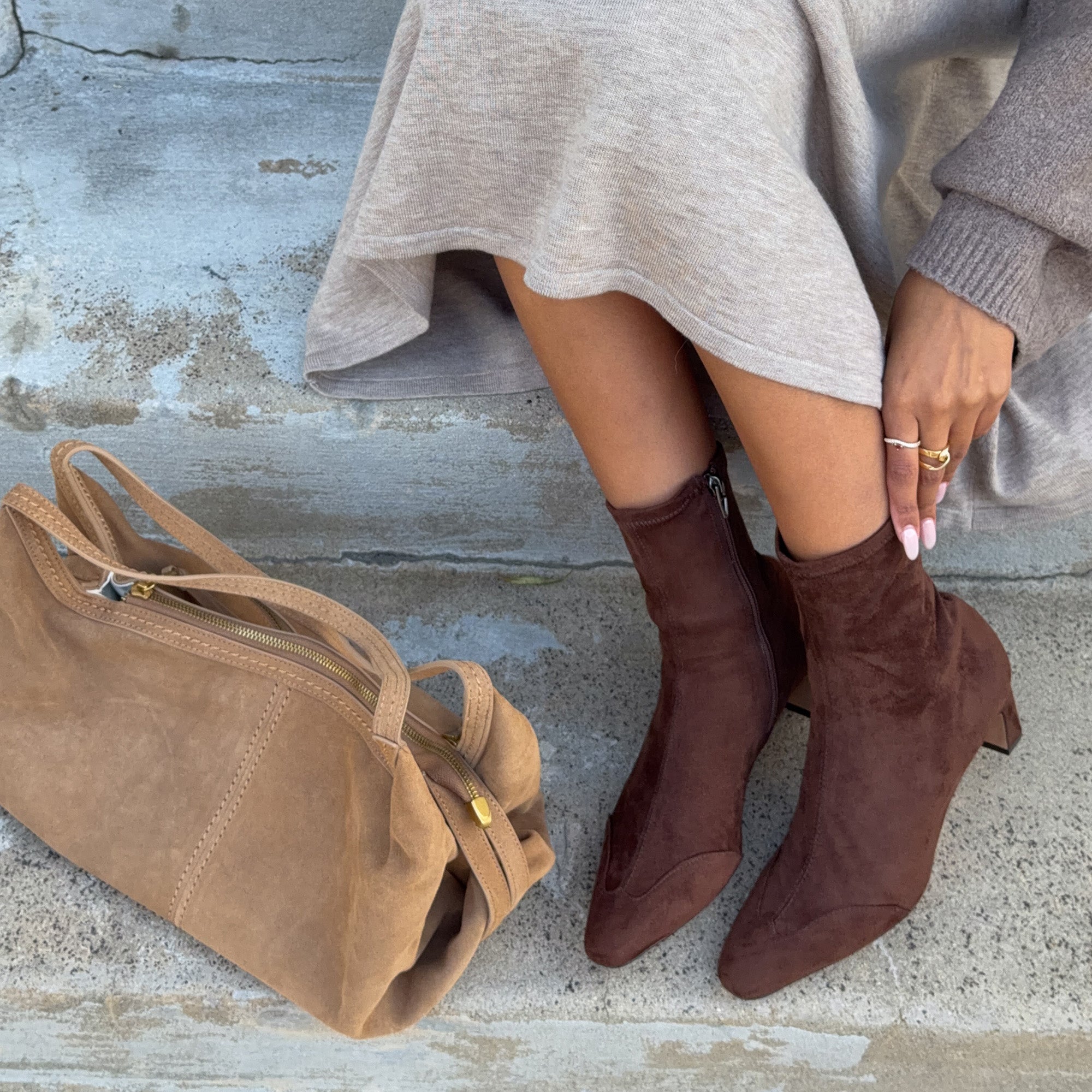 ANIKA BOOTS DK BROWN STELLA SUEDE - Image 6