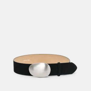 BUBBLE BUCKLE BELT BLACK NICKLE