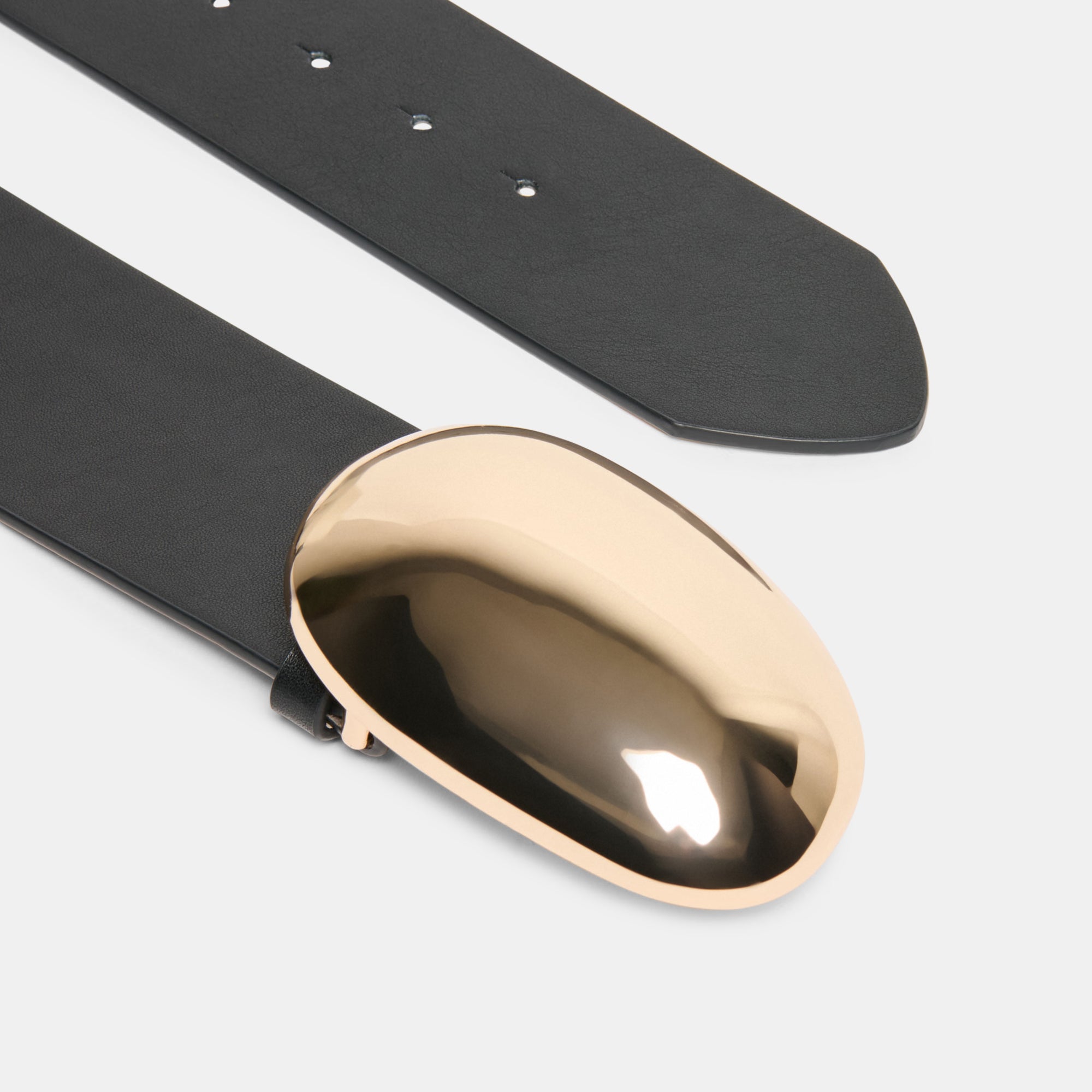 BUBBLE BUCKLE BELT BLACK GOLD - Image 3