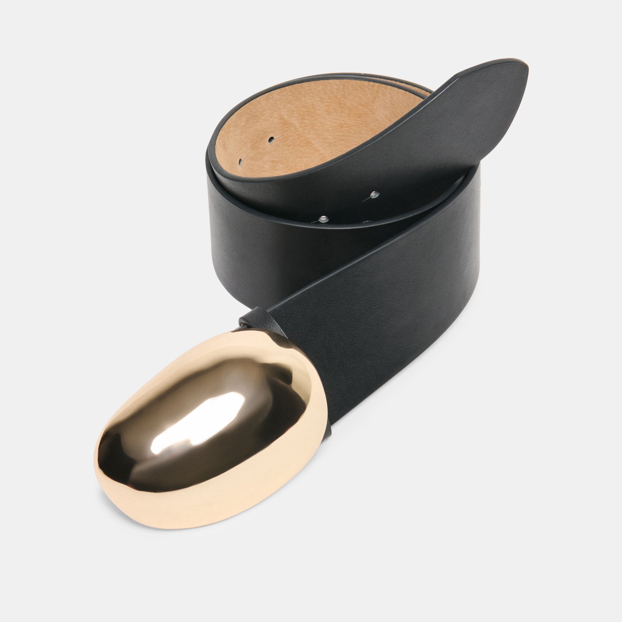 BUBBLE BUCKLE BELT BLACK GOLD - Image 5