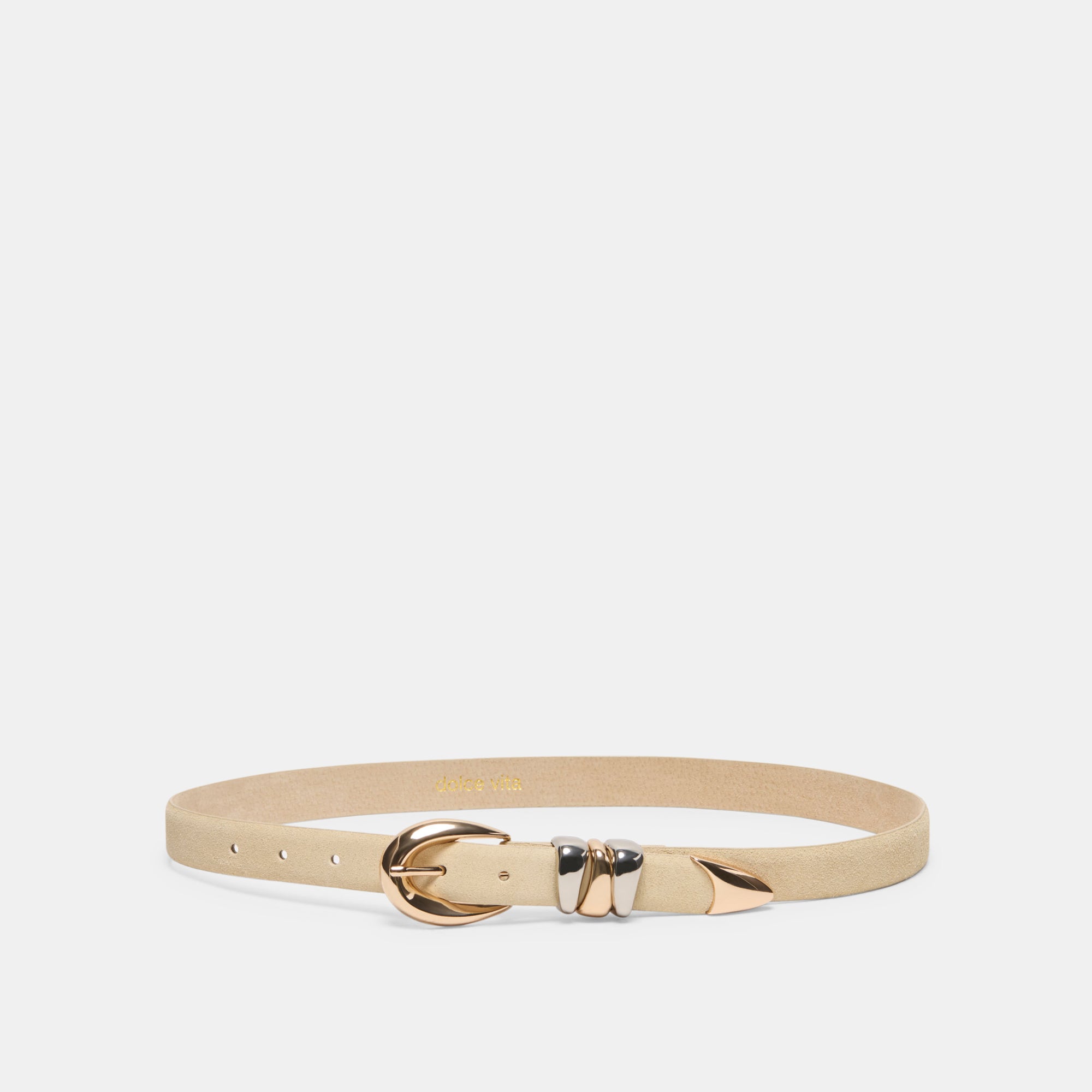 MIXED METAL BUCKLE BELT SAND