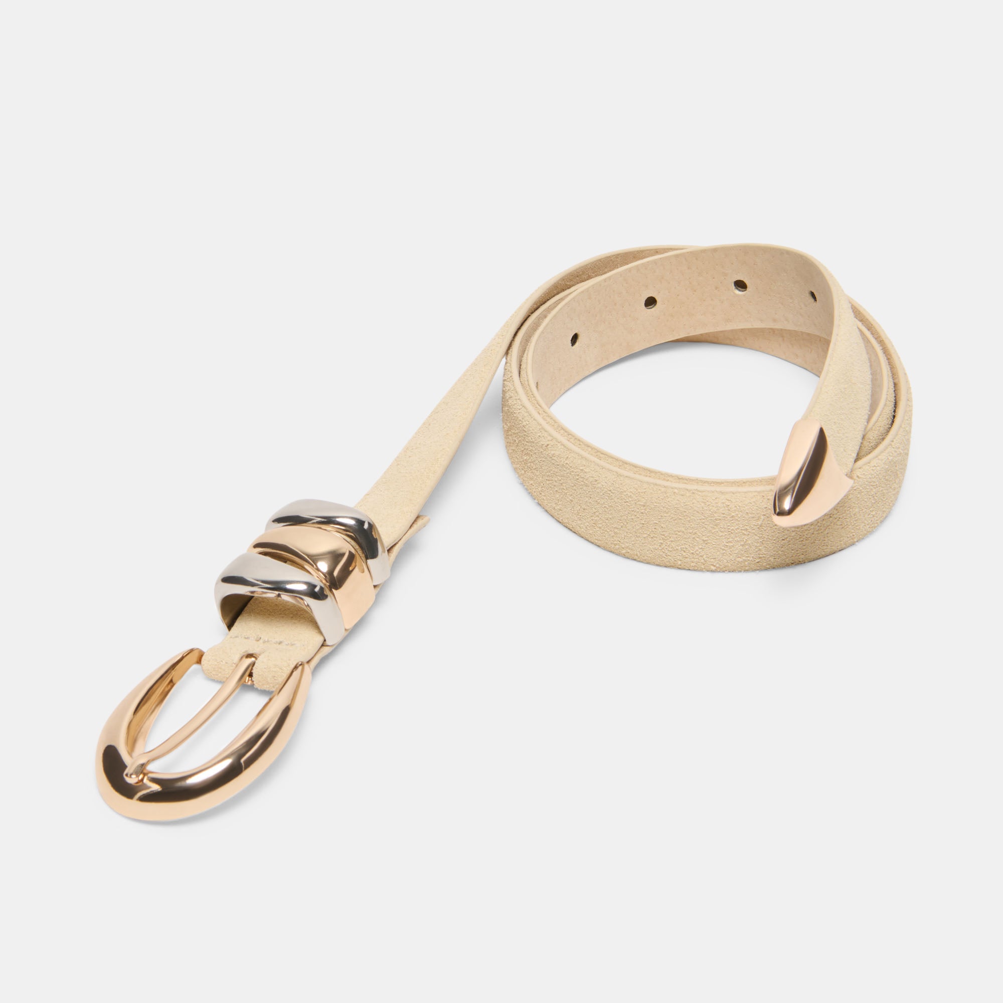 MIXED METAL BUCKLE BELT SAND - Image 4