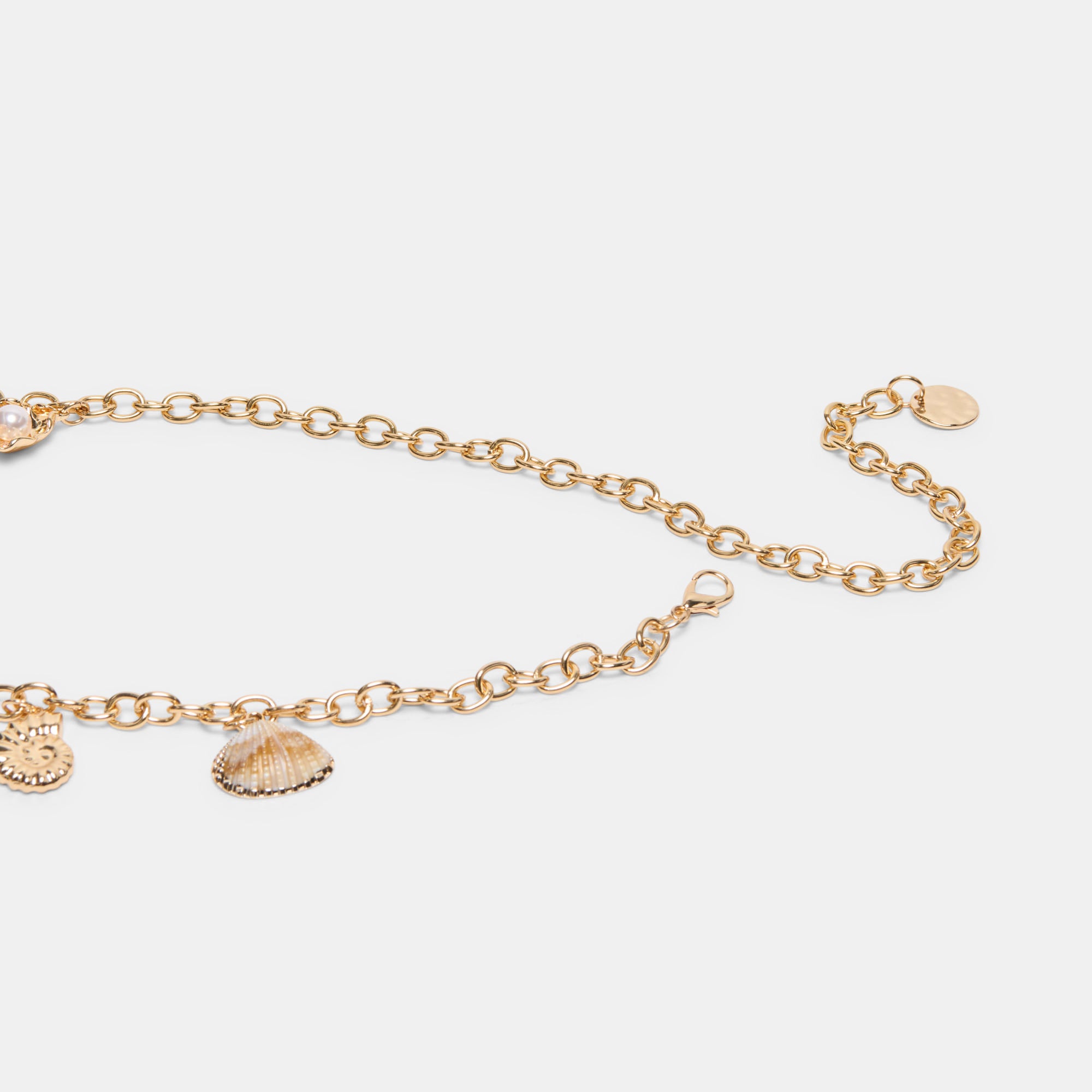 SHELL CHAIN LINK BELT GOLD - Image 3