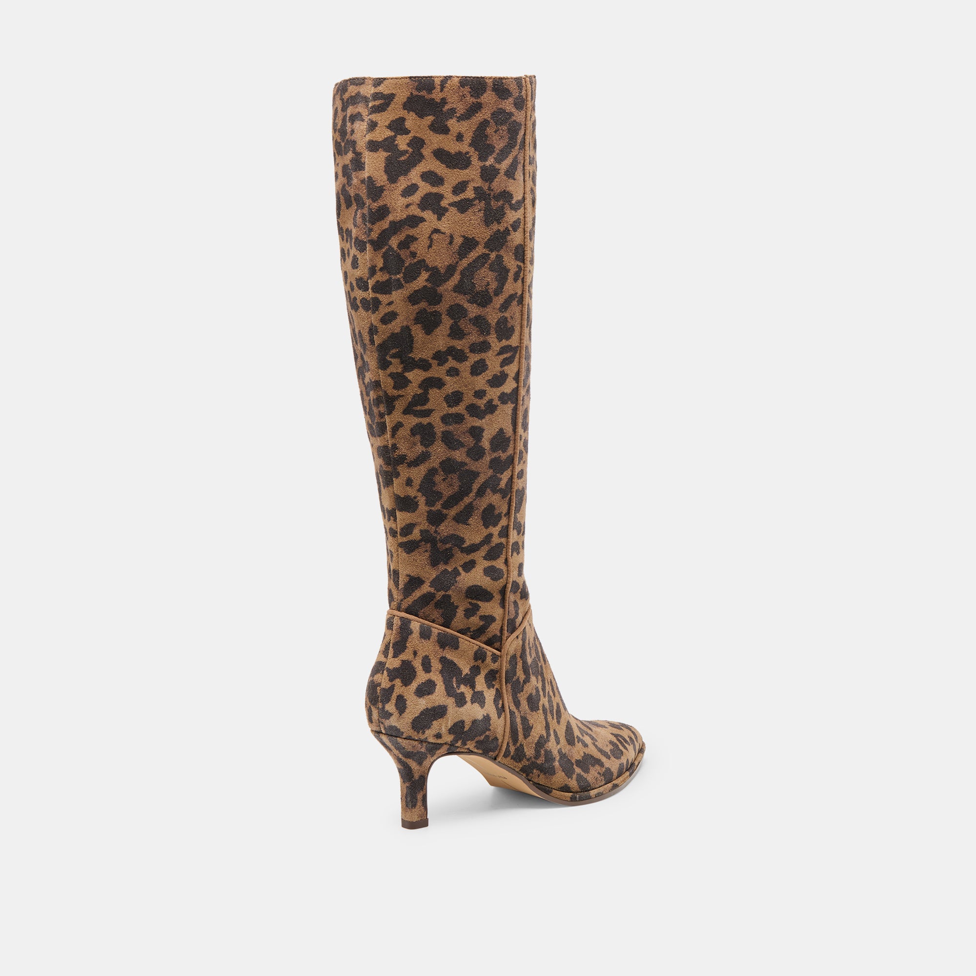 ALDY WIDE CALF BOOTS BROWN LEOPARD PRINTED SUEDE - Image 5