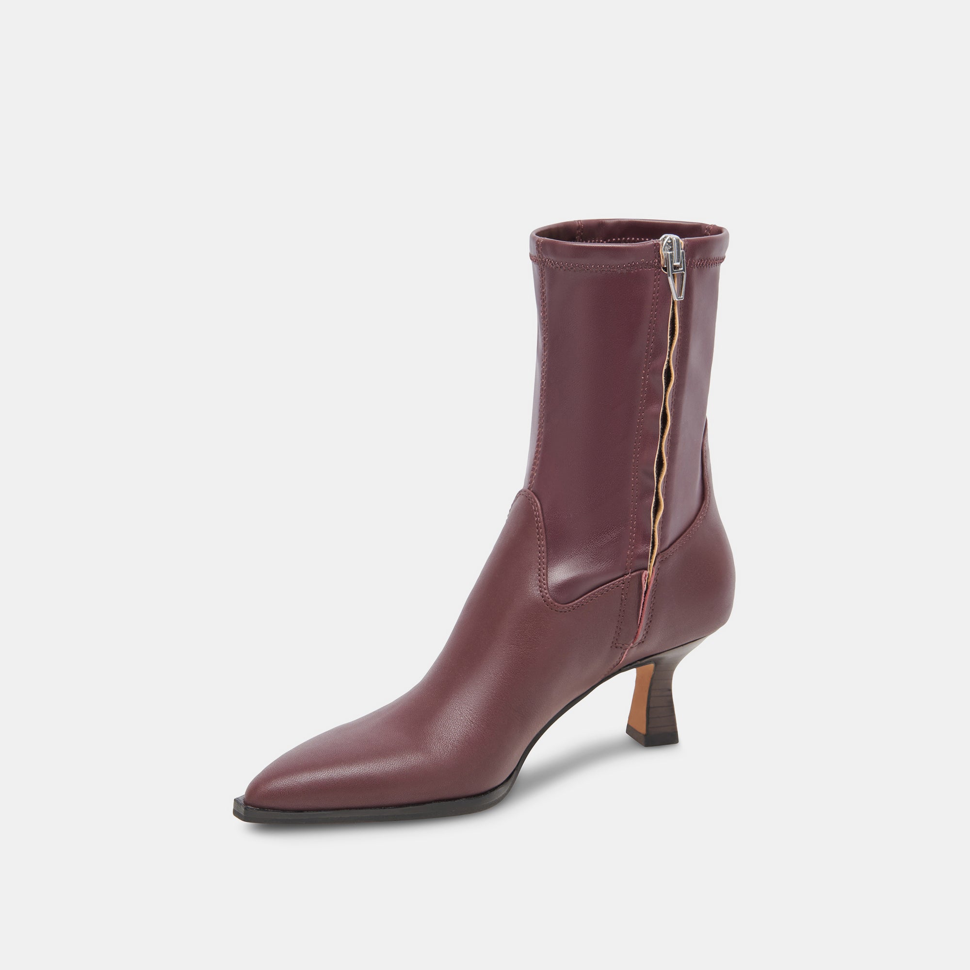 ARYA WIDE CALF BOOTS WINE LEATHER - Image 4