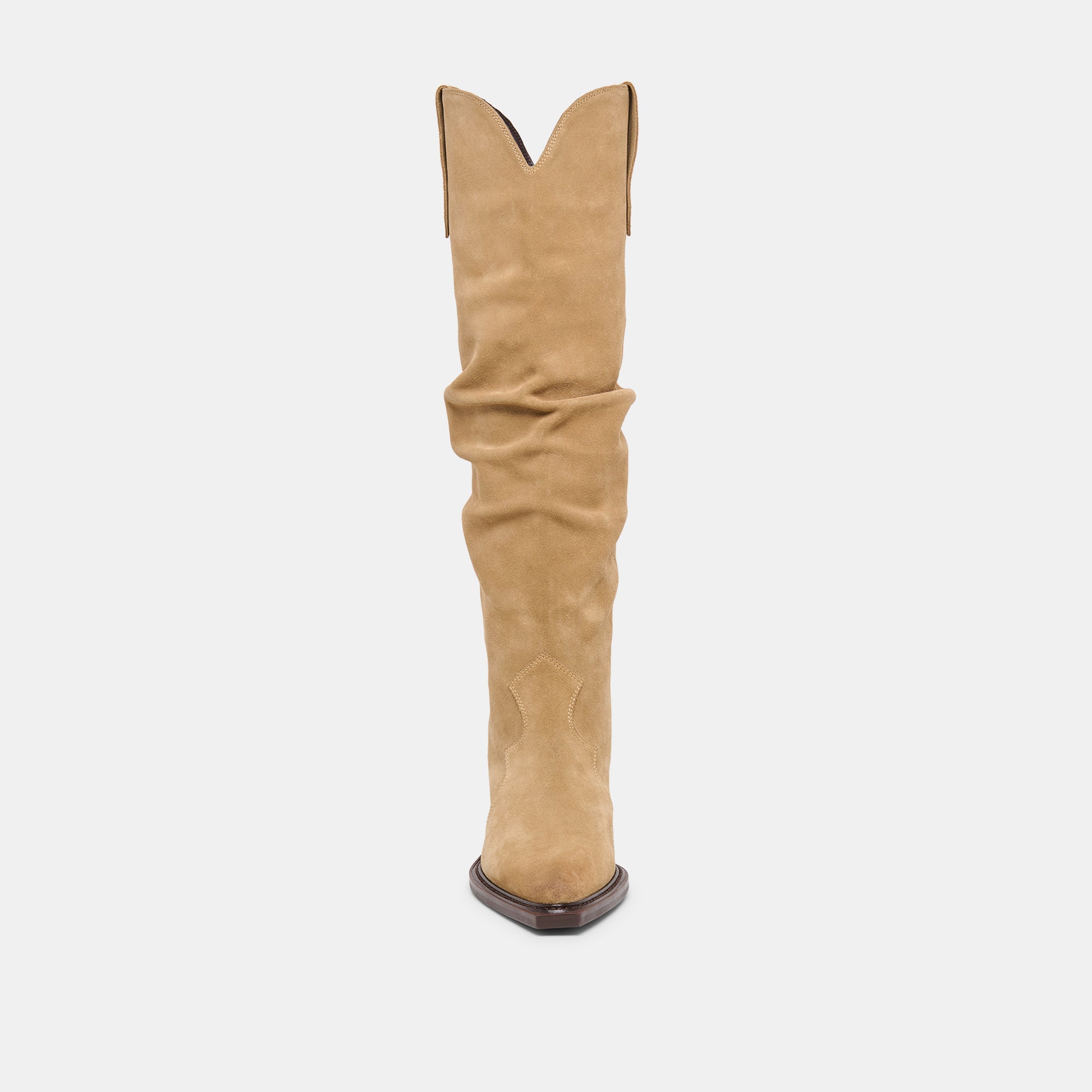 BUCKLY BOOTS CAMEL SUEDE - Image 9