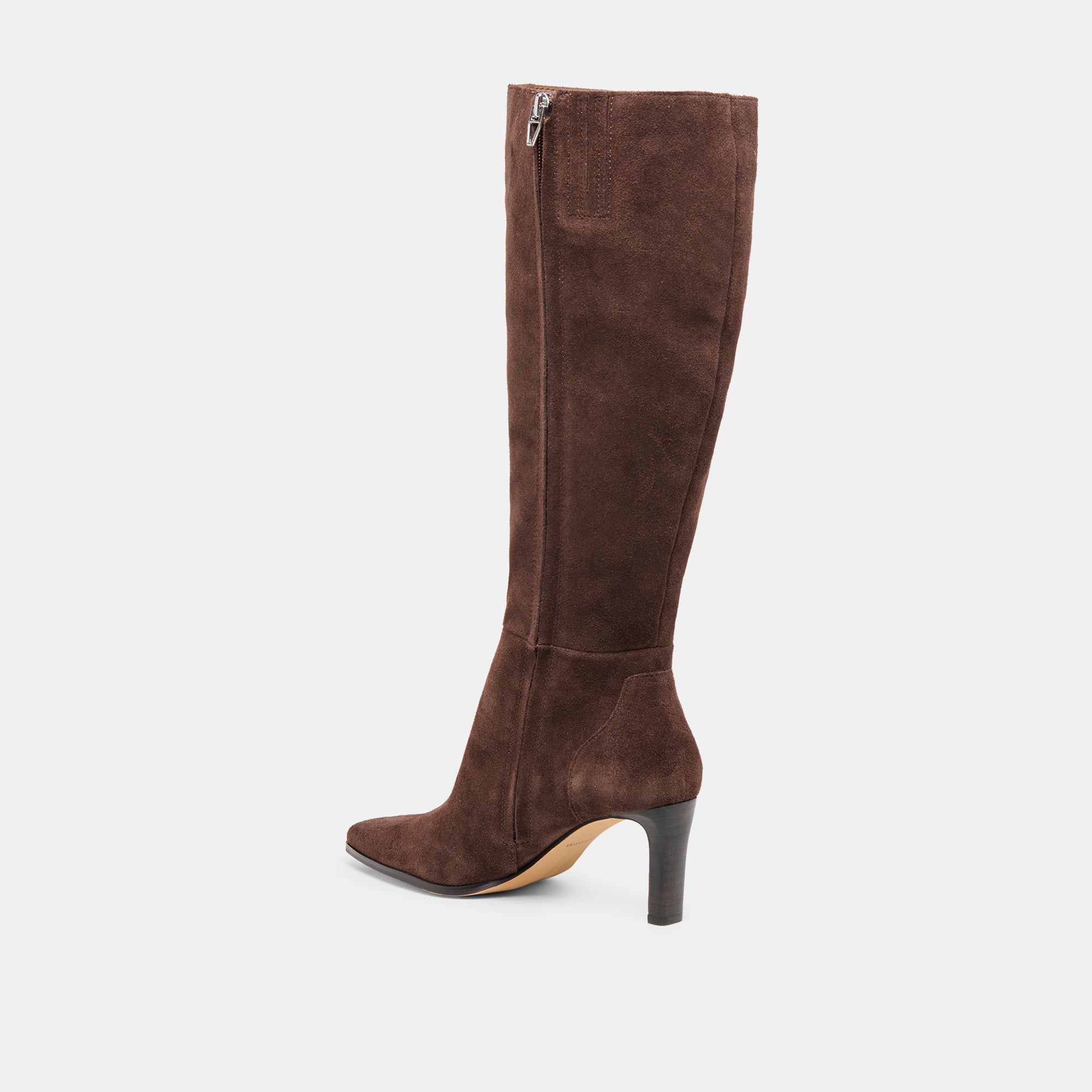 EMMI WIDE CALF BOOTS DK BROWN SUEDE - Image 5