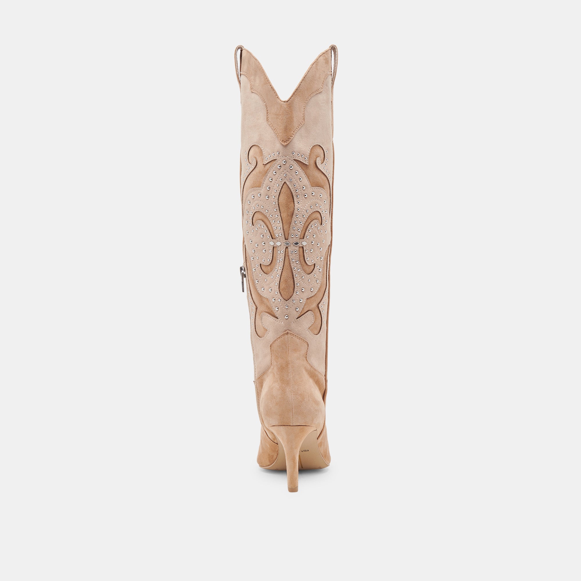 FINLEY STUD BOOTS CAMEL SUEDE - Image 7