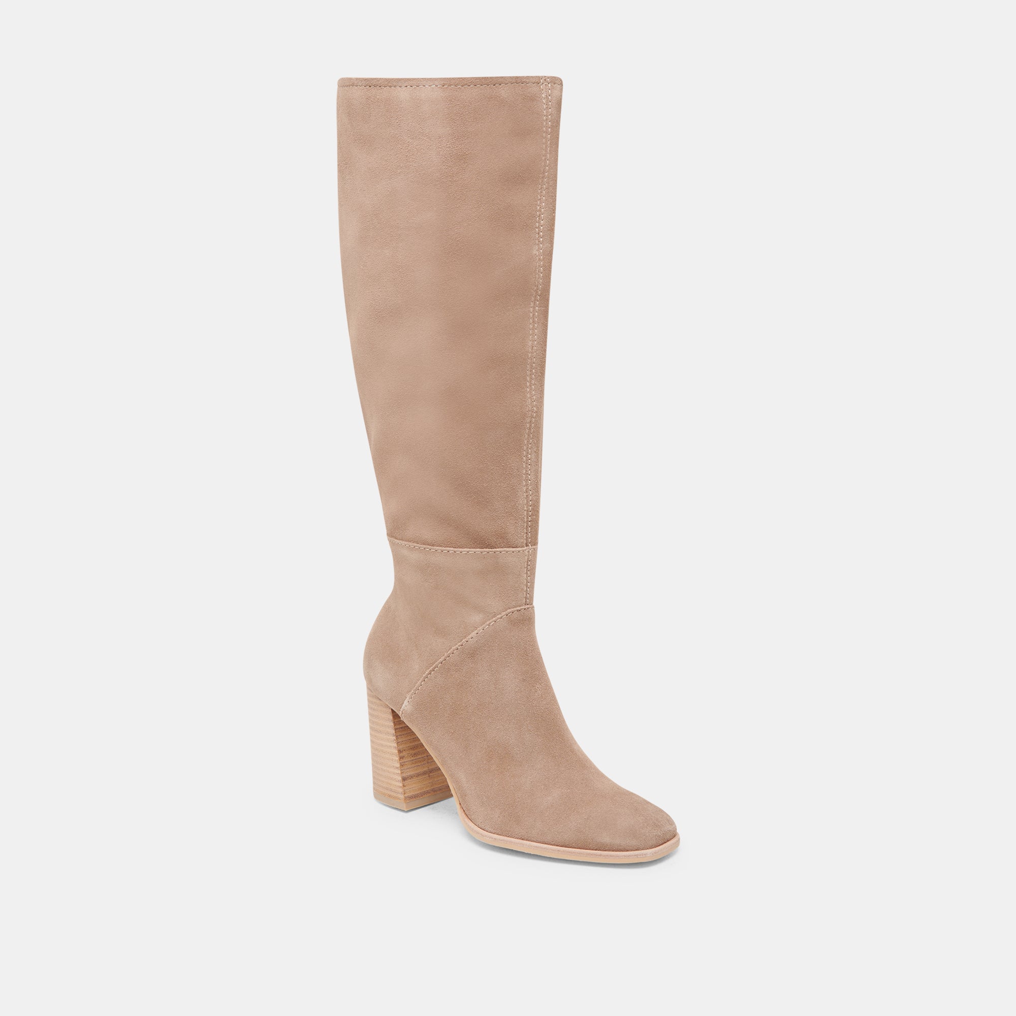 FYNN WIDE CALF BOOTS TRUFFLE SUEDE - Image 3