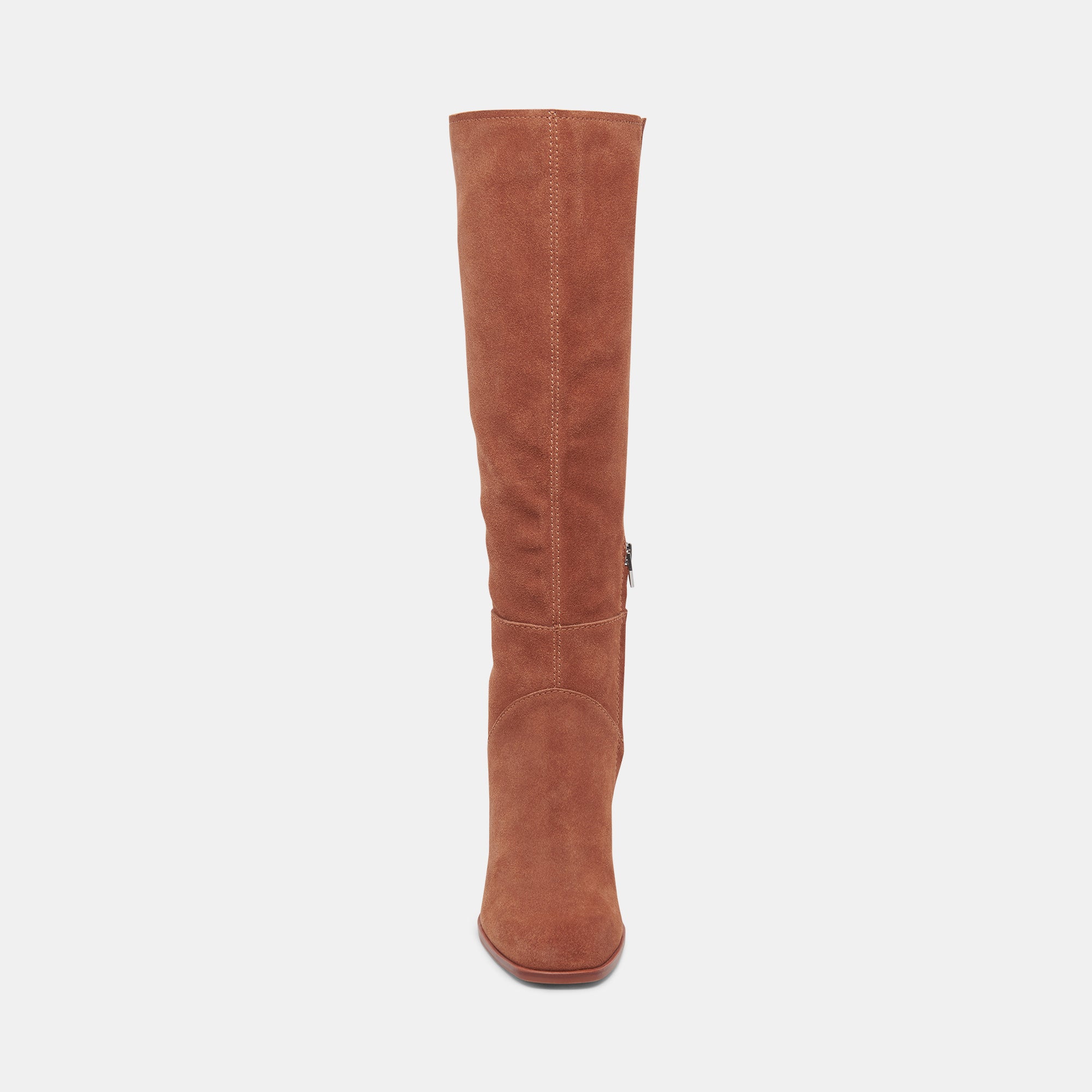FYNN WIDE CALF BOOTS DK BROWN SUEDE - Image 8
