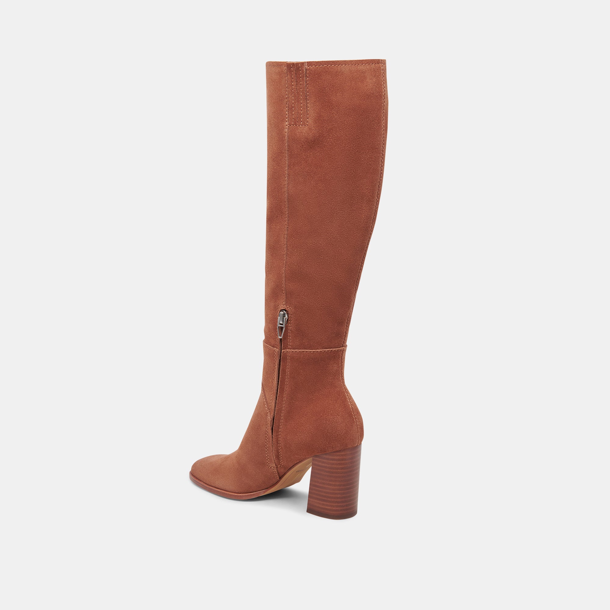 FYNN WIDE CALF BOOTS DK BROWN SUEDE - Image 5
