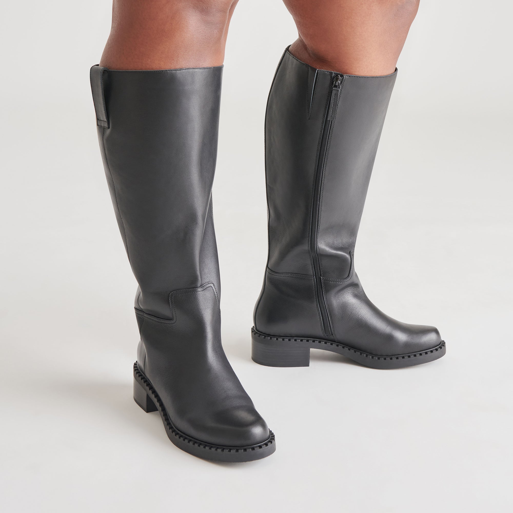 GLORY H2O EXTRA WIDE CALF BOOTS BLACK LEATHER - Image 2