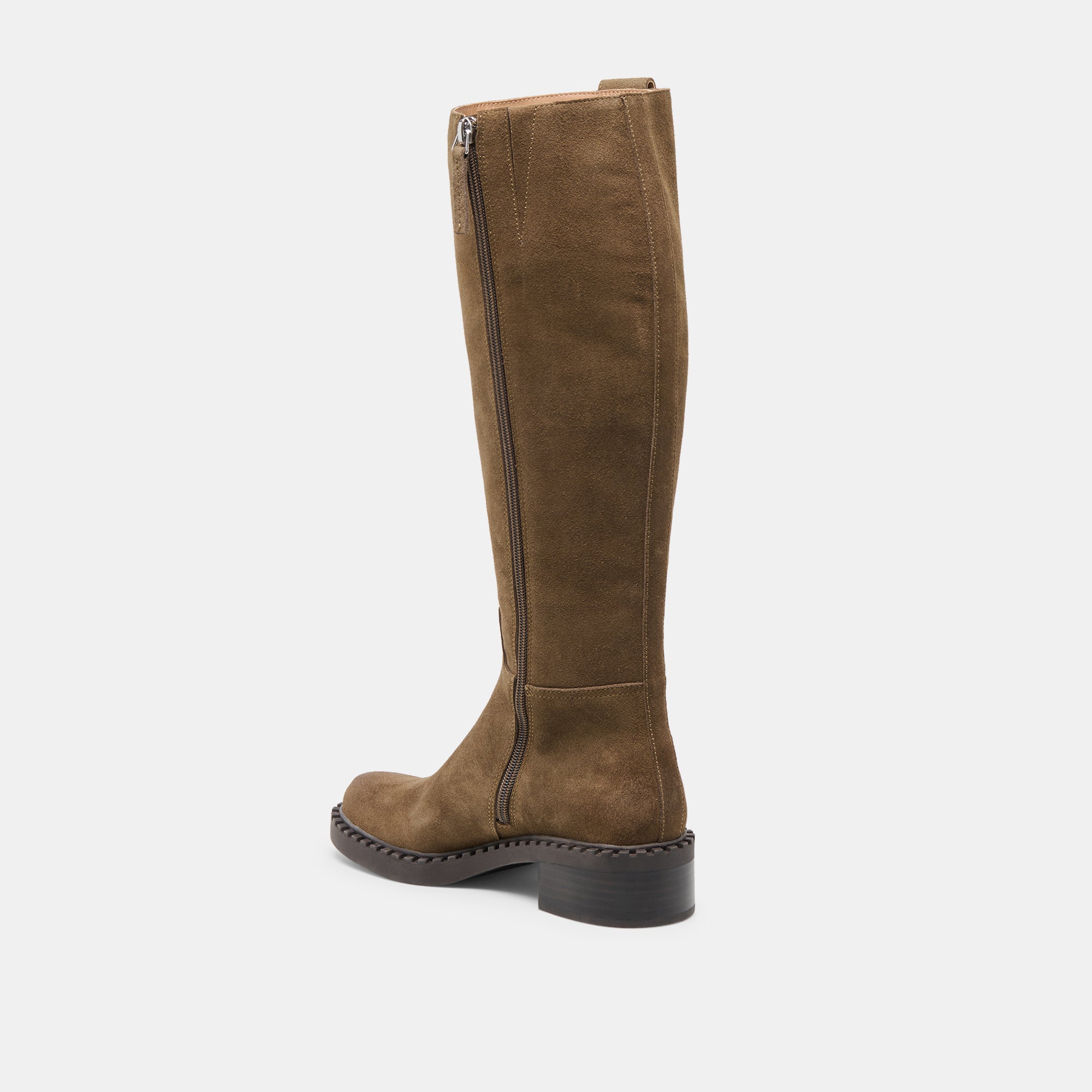 GLORY H2O WIDE CALF BOOTS OLIVE SUEDE - Image 5