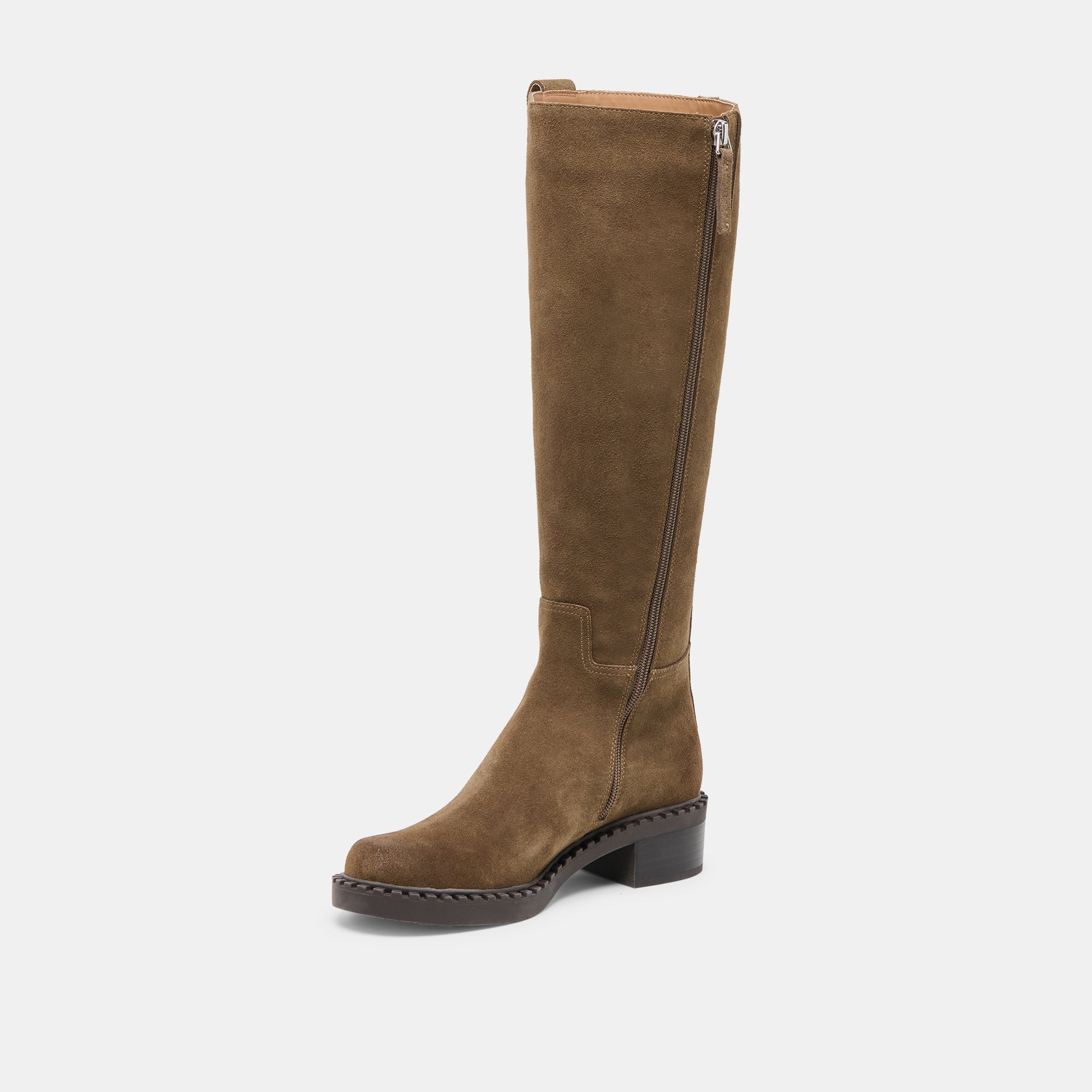 GLORY H2O WIDE CALF BOOTS OLIVE SUEDE - Image 4