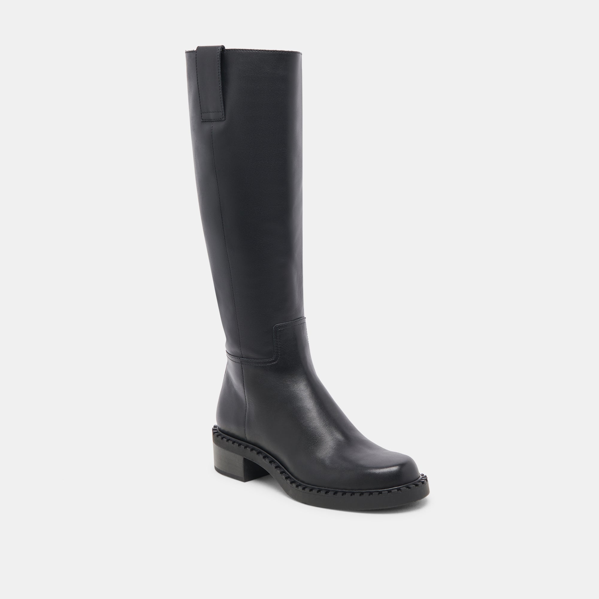GLORY H2O WIDE CALF BOOTS BLACK LEATHER - Image 2
