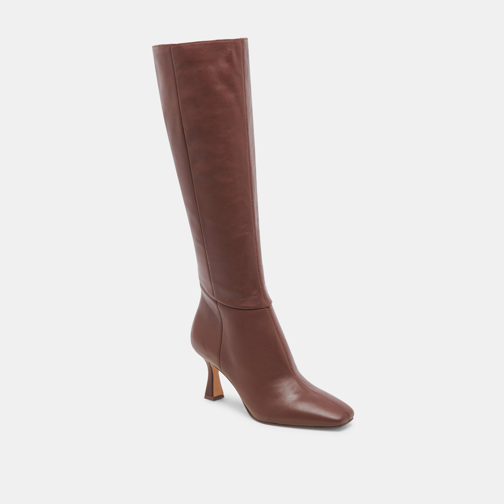 GYRA WIDE CALF BOOTS CHOCOLATE LEATHER - Image 3