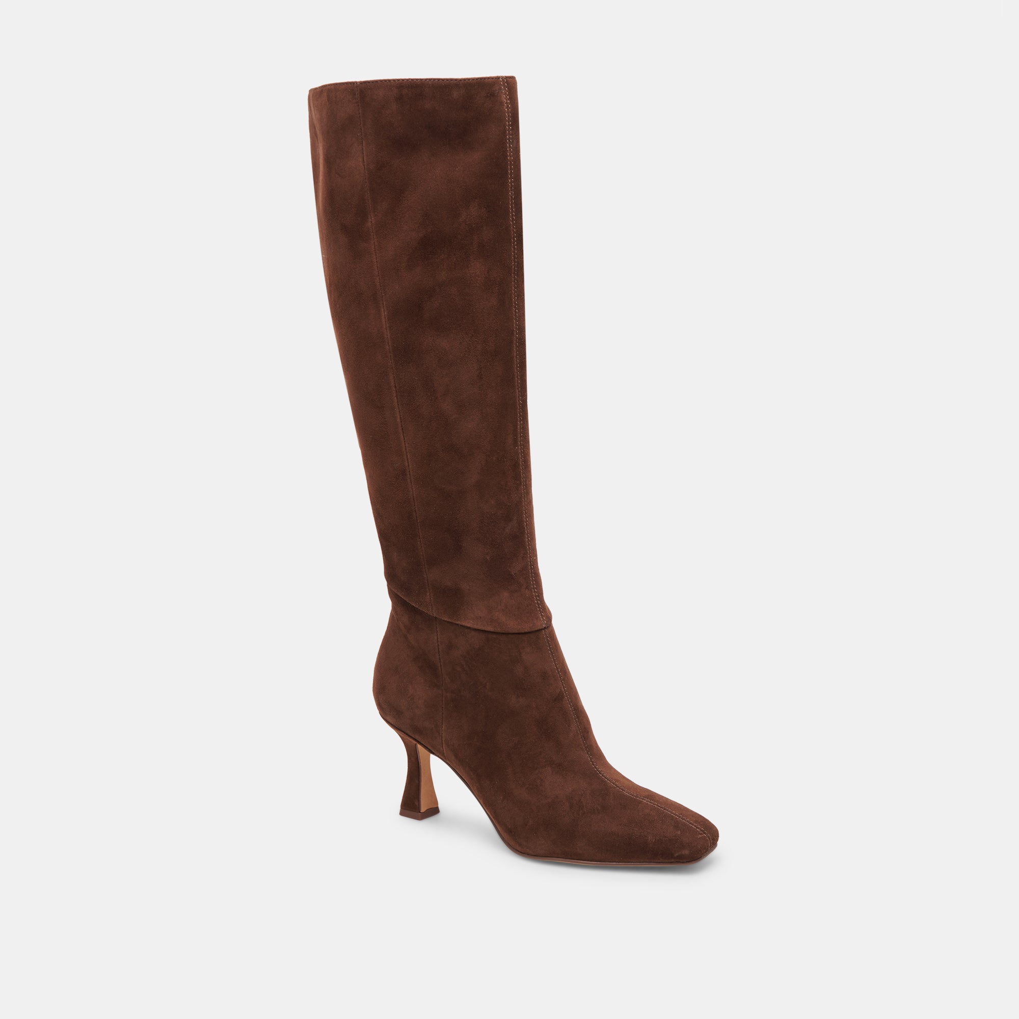 GYRA WIDE CALF BOOTS DK BROWN SUEDE - Image 3