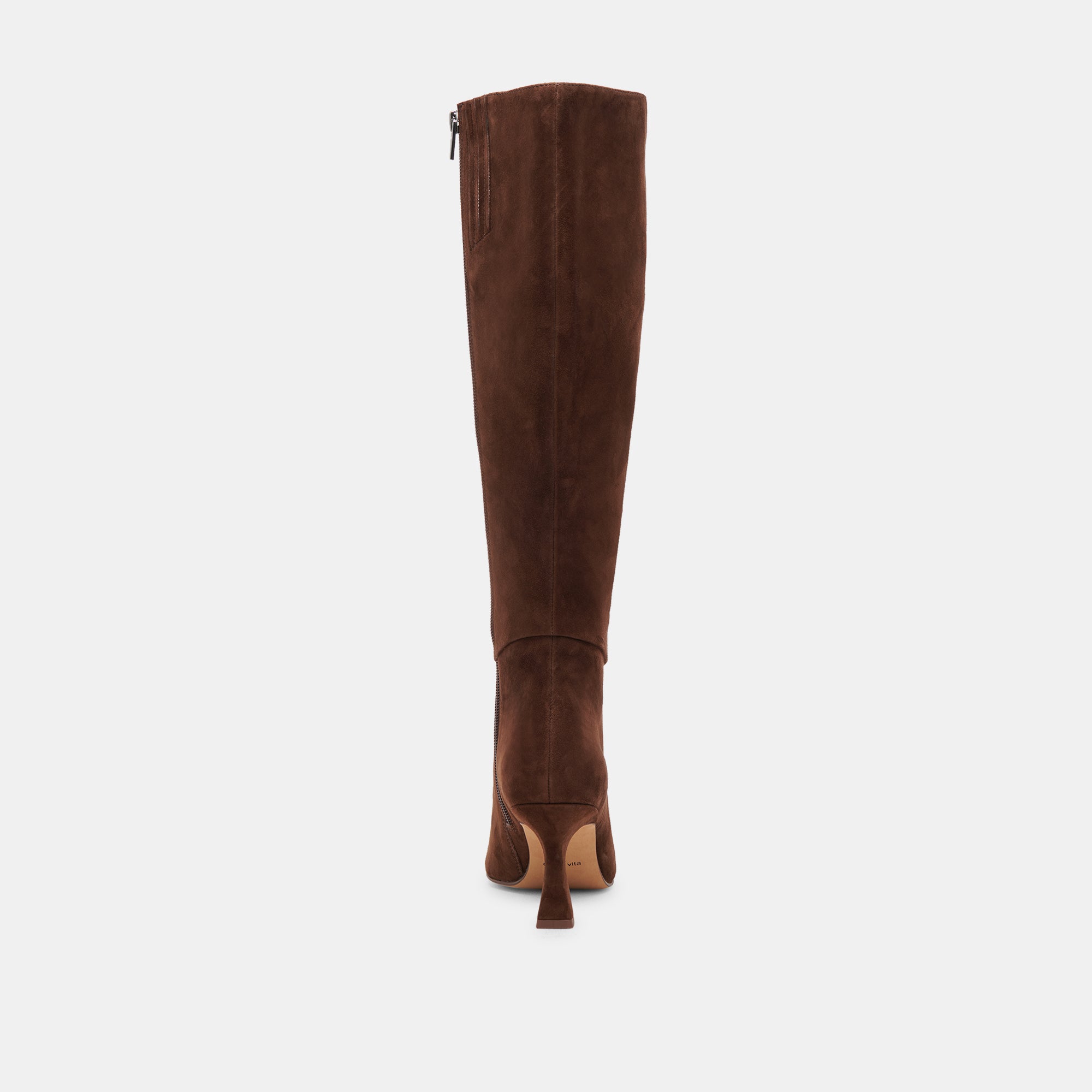 GYRA WIDE CALF BOOTS DK BROWN SUEDE - Image 12