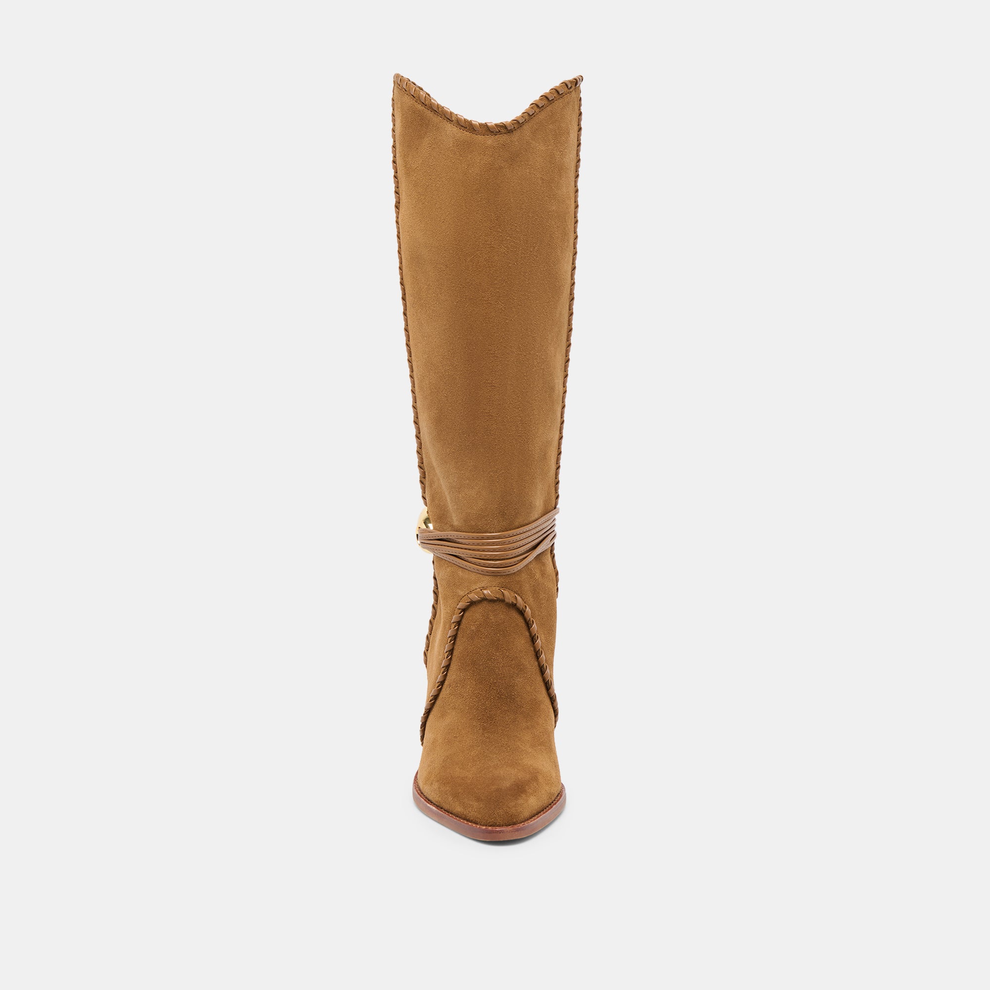 JODY WIDE CALF BOOTS LT BROWN SUEDE - Image 8