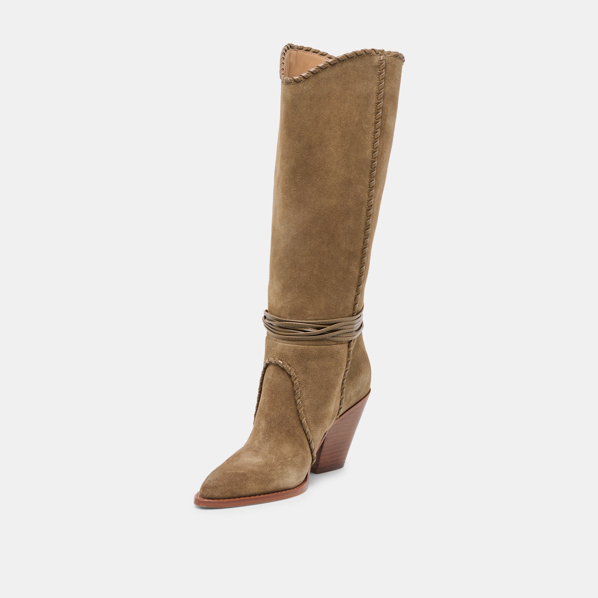 JODY BOOTS OLIVE SUEDE - Image 5