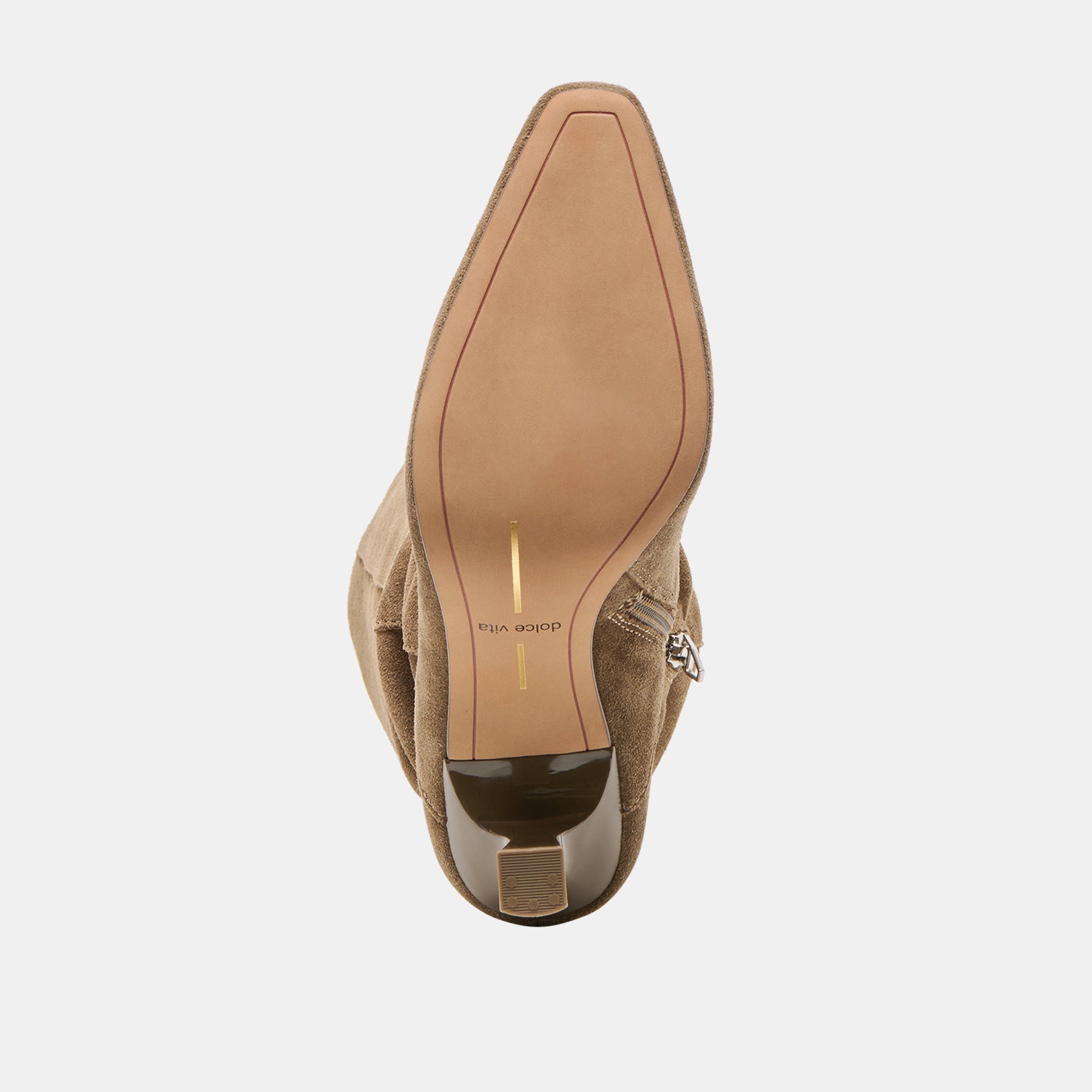 LOUSA WIDE CALF BOOTS OLIVE SUEDE - Image 9