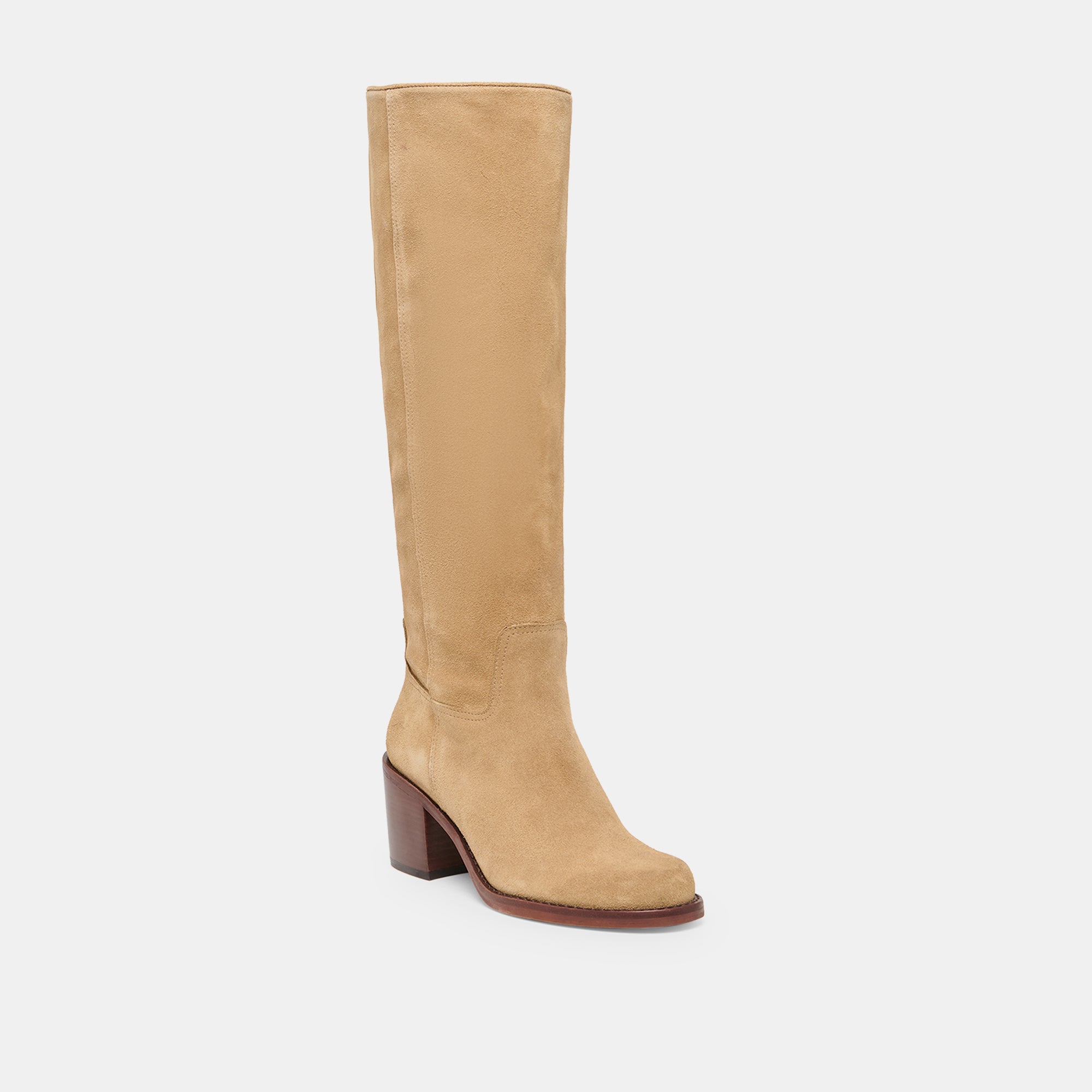 LUCYLE WIDE CALF BOOTS DK TAUPE SUEDE - Image 2