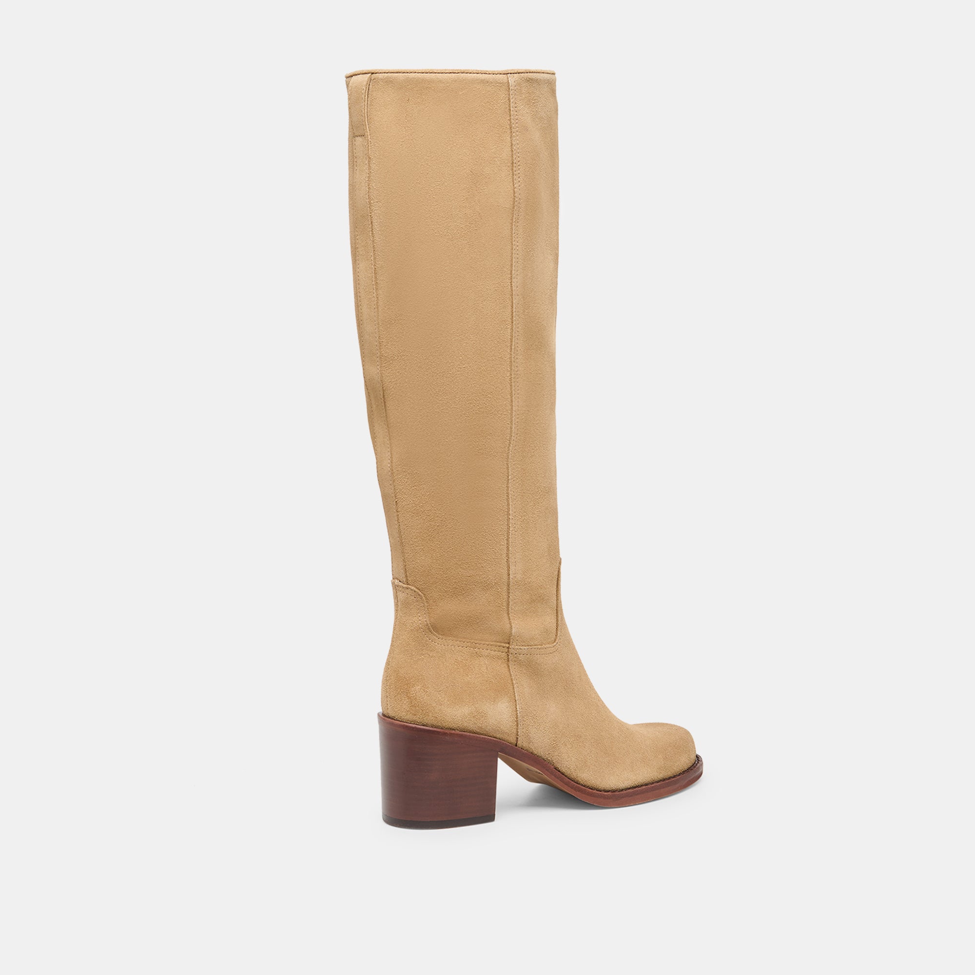 LUCYLE WIDE CALF BOOTS DK TAUPE SUEDE - Image 3