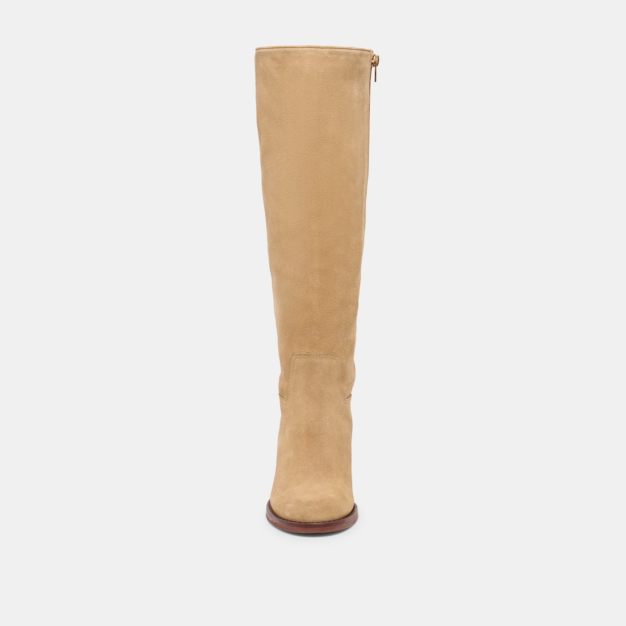 LUCYLE WIDE CALF BOOTS DK TAUPE SUEDE - Image 6
