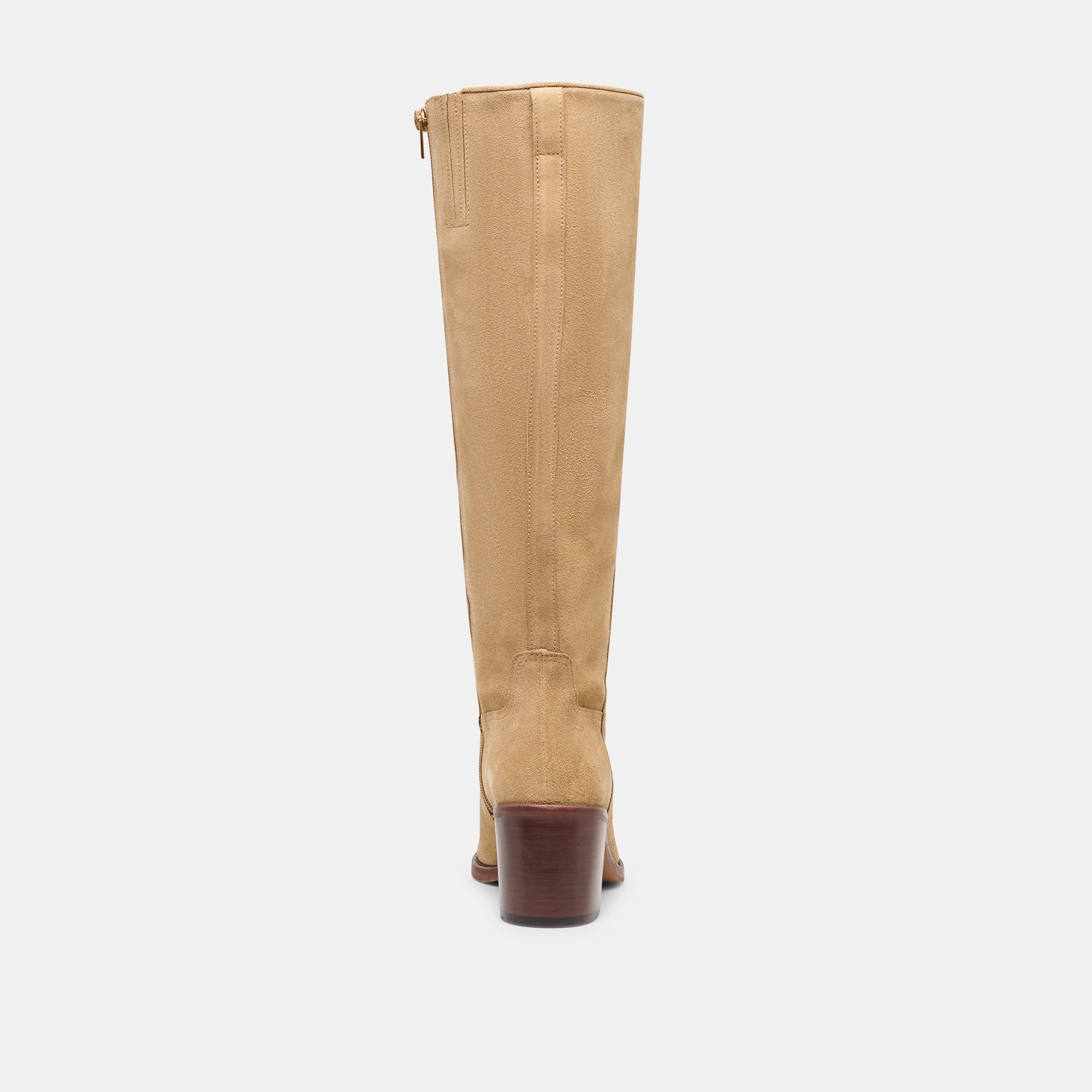 LUCYLE WIDE CALF BOOTS DK TAUPE SUEDE - Image 7