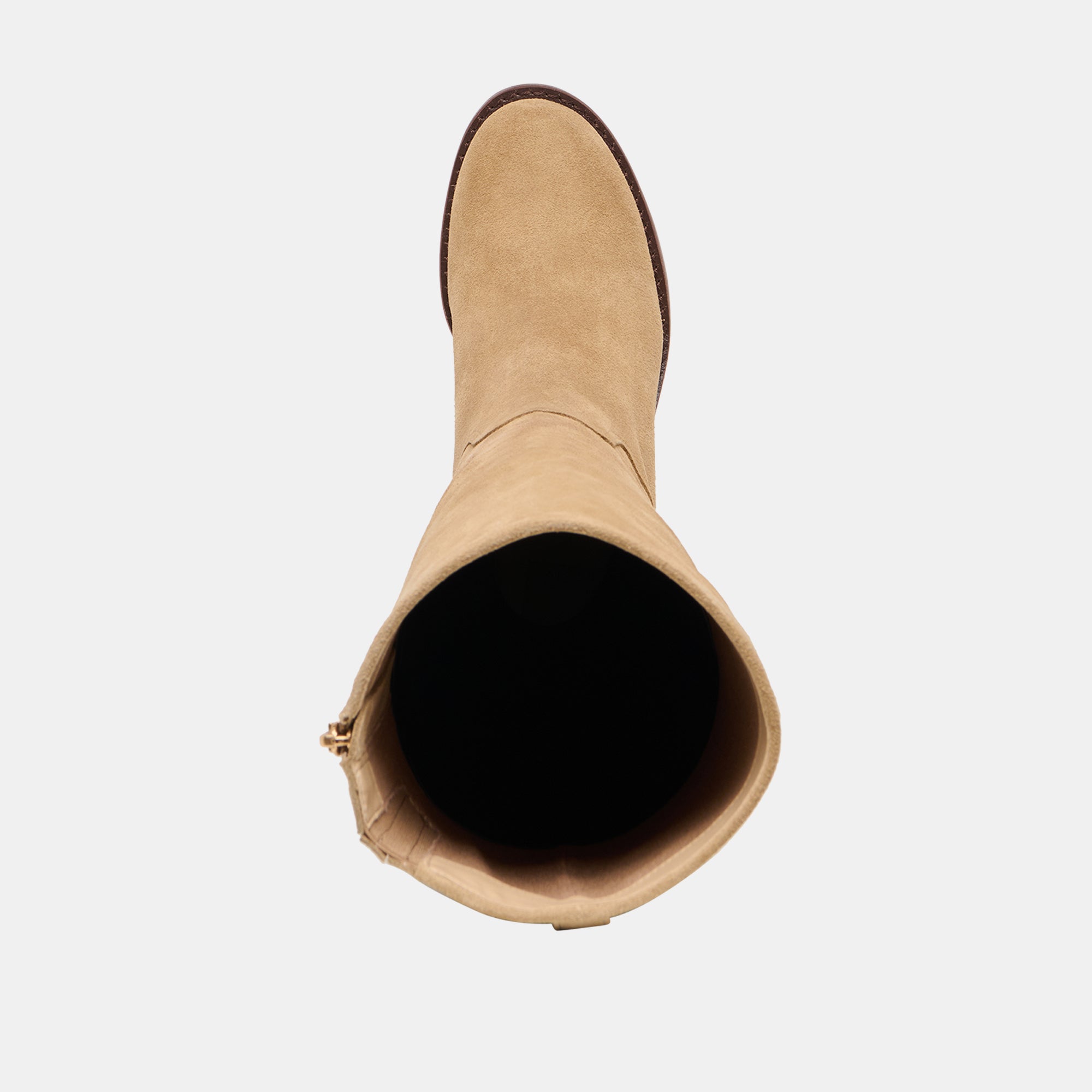 LUCYLE WIDE CALF BOOTS DK TAUPE SUEDE - Image 8