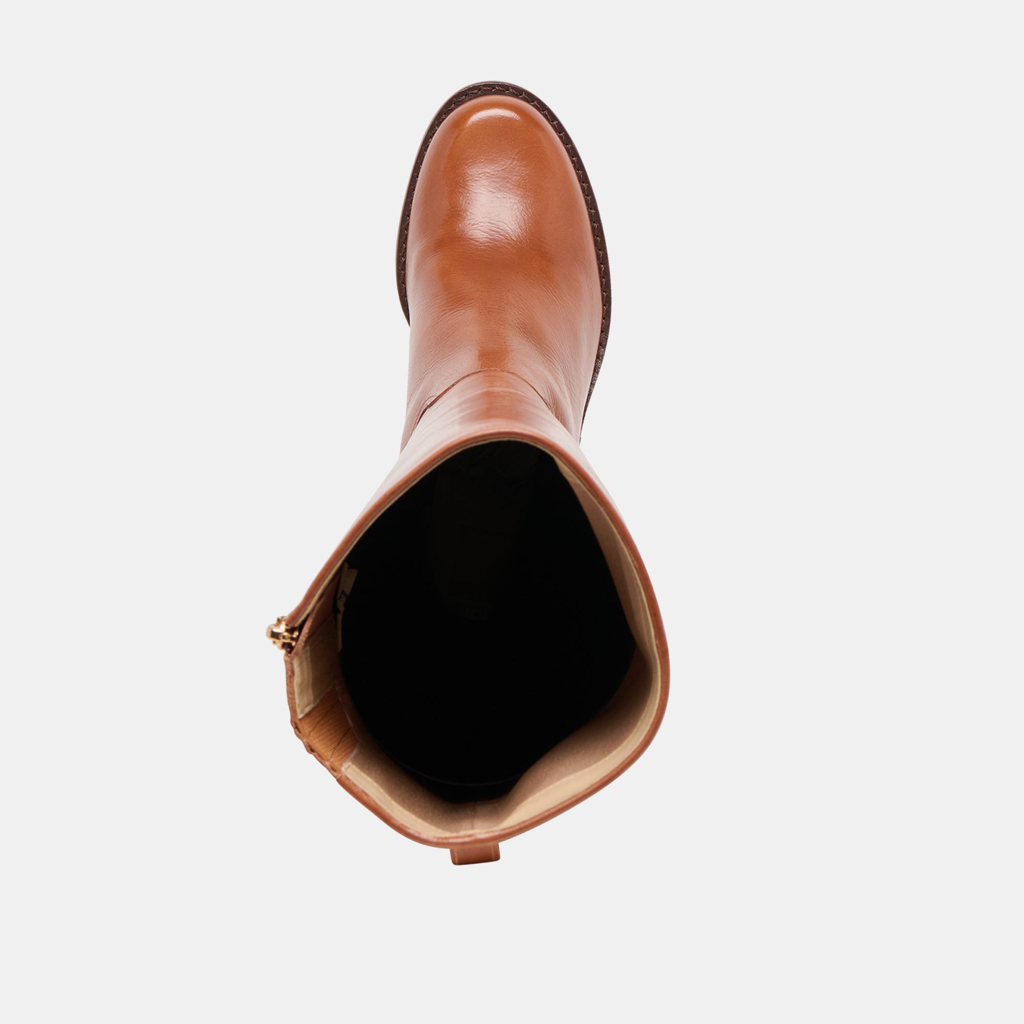 LUCYLE WIDE CALF BOOTS TAN LEATHER - Image 8