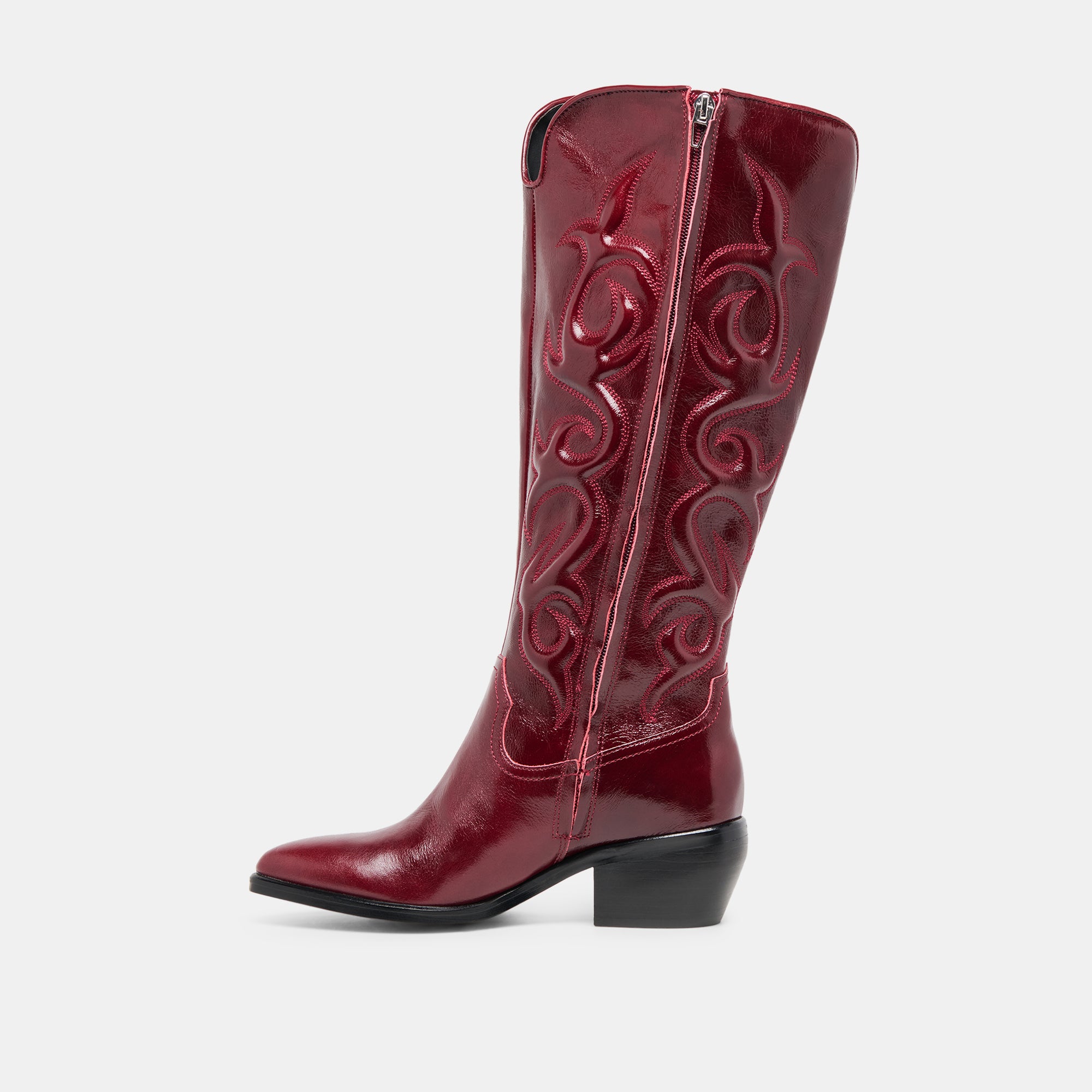 MIRLA WIDE CALF BOOTS OXBLOOD LEATHER - Image 6