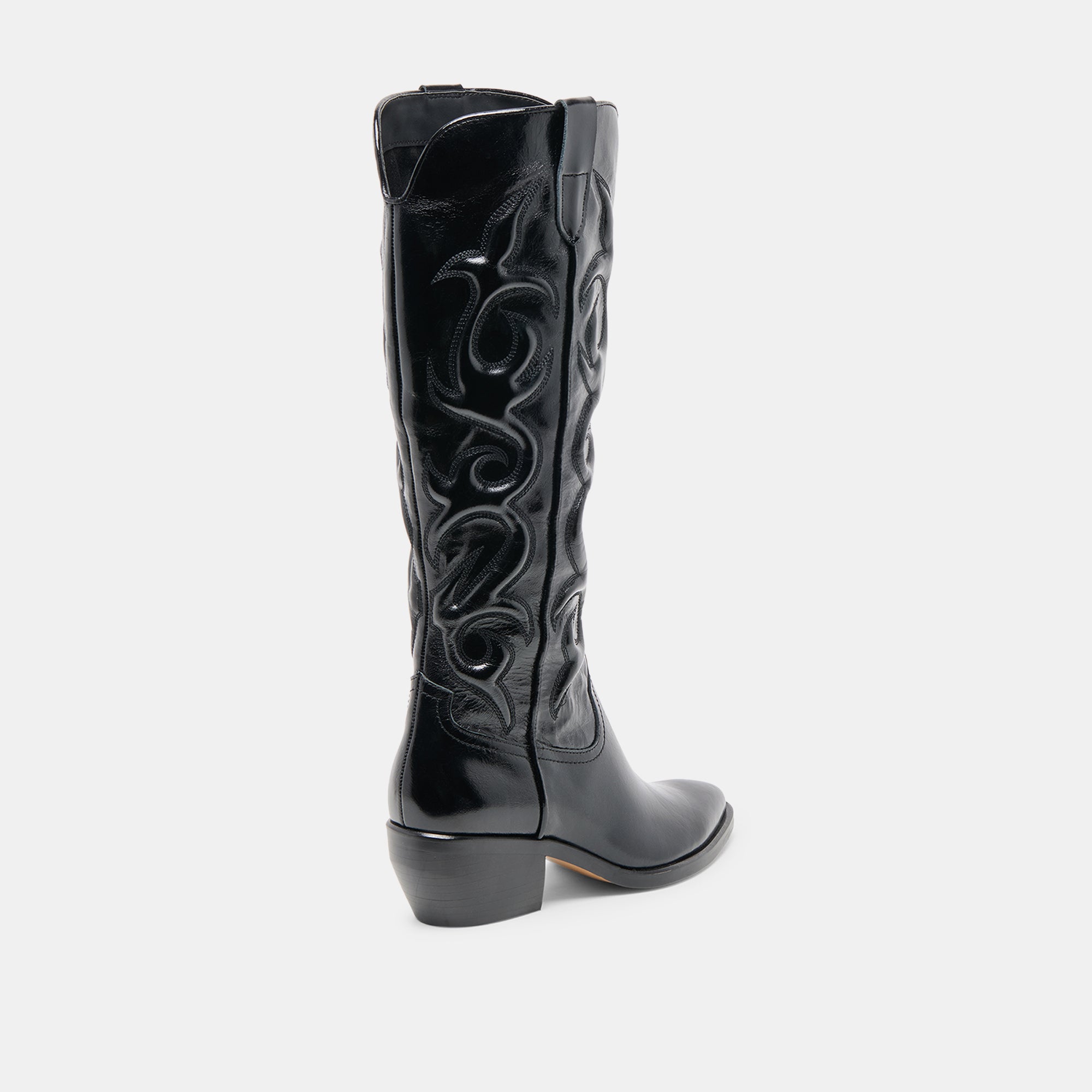 MIRLA EXTRA WIDE CALF BOOTS BLACK LEATHER - Image 4