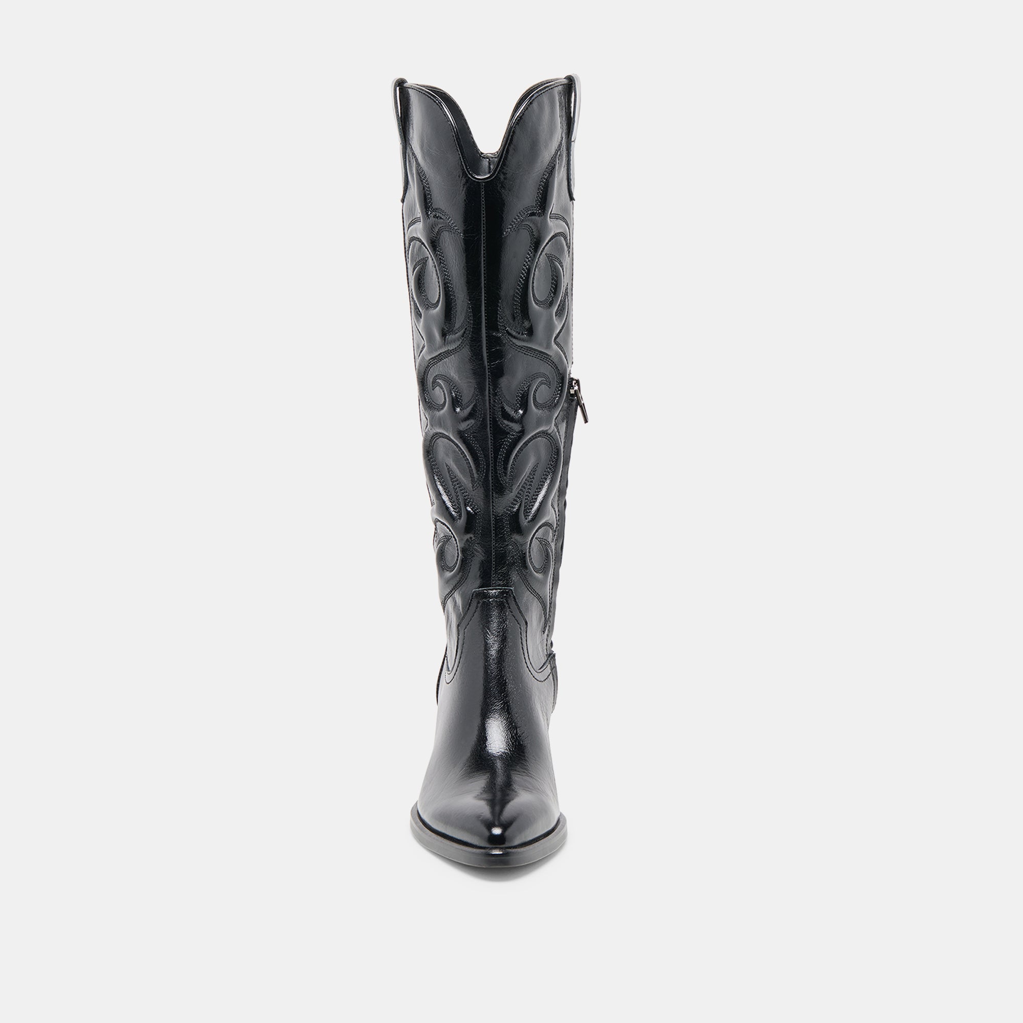 MIRLA EXTRA WIDE CALF BOOTS BLACK LEATHER - Image 8