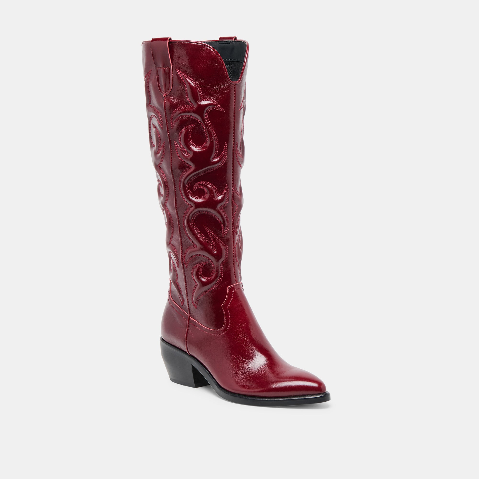 MIRLA WIDE CALF BOOTS OXBLOOD LEATHER - Image 2
