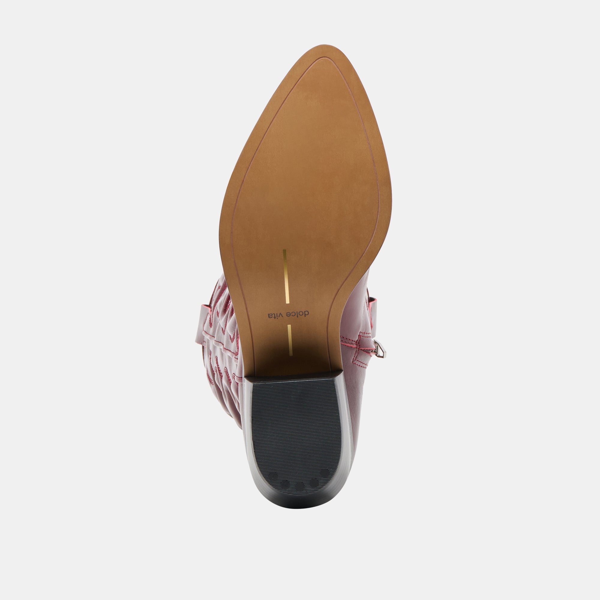 MIRLA EXTRA WIDE CALF BOOTS OXBLOOD LEATHER - Image 10