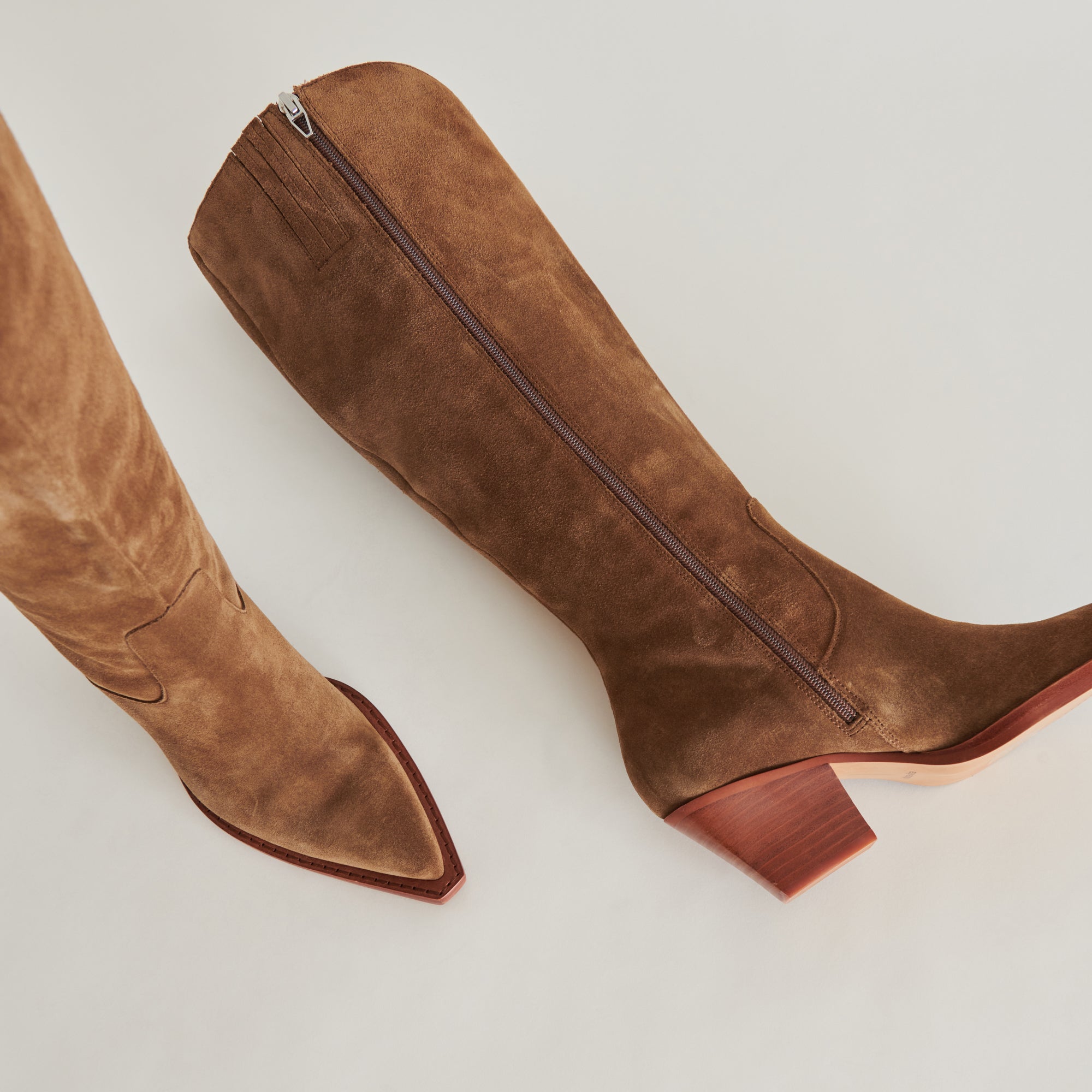 RAJ WIDE CALF BOOTS BROWN SUEDE - Image 9