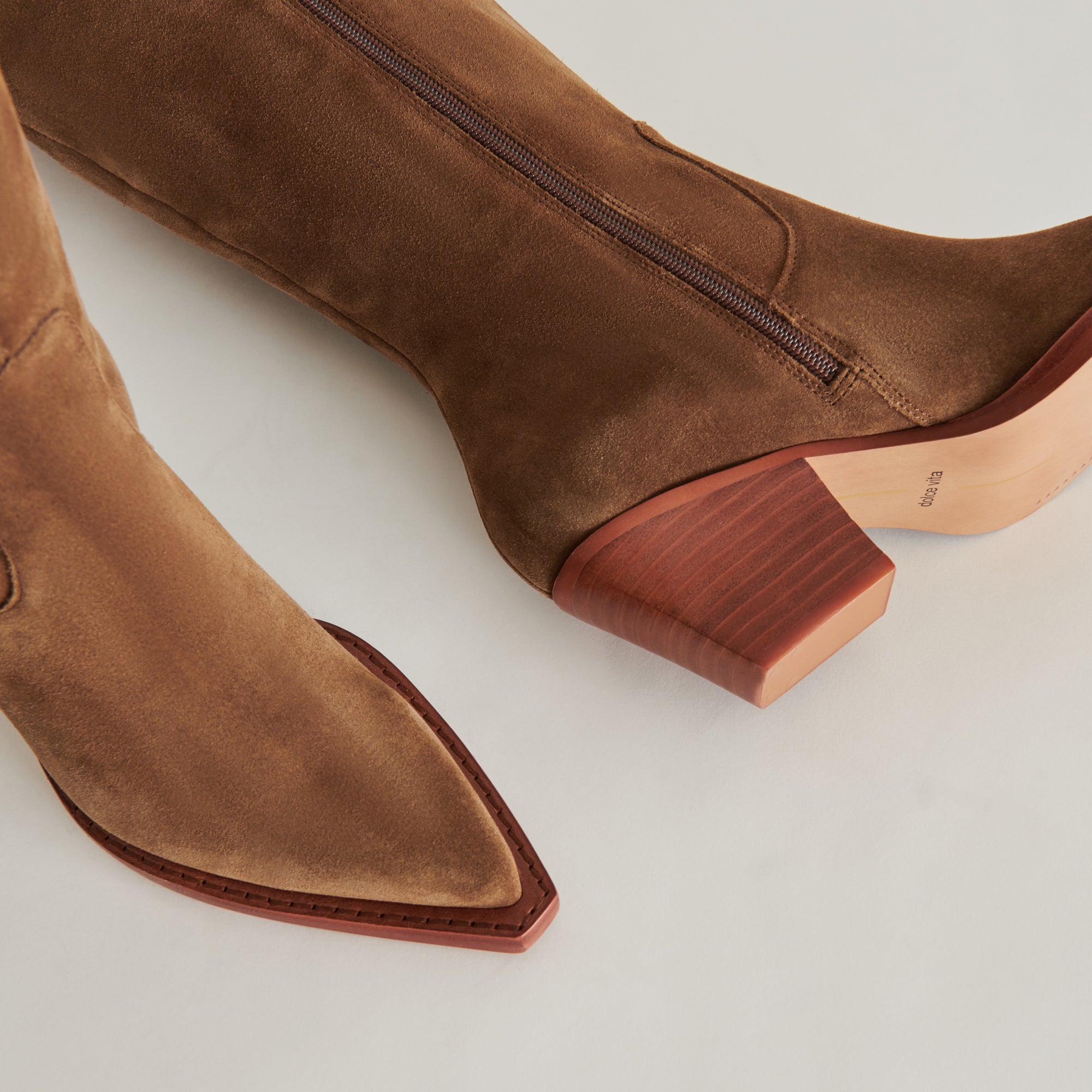 RAJ WIDE CALF BOOTS BROWN SUEDE - Image 12