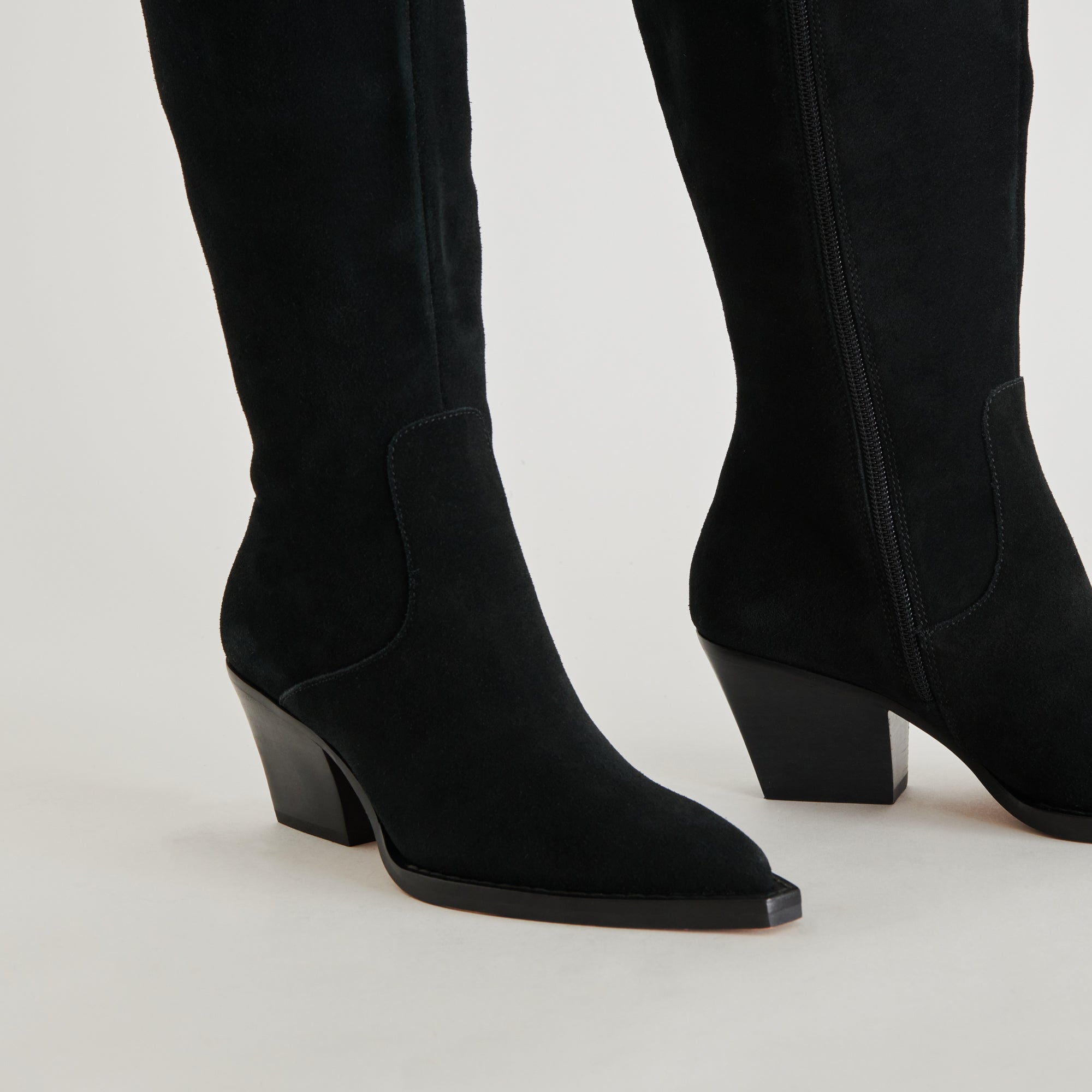RAJ EXTRA WIDE CALF BOOTS ONYX SUEDE - Image 5