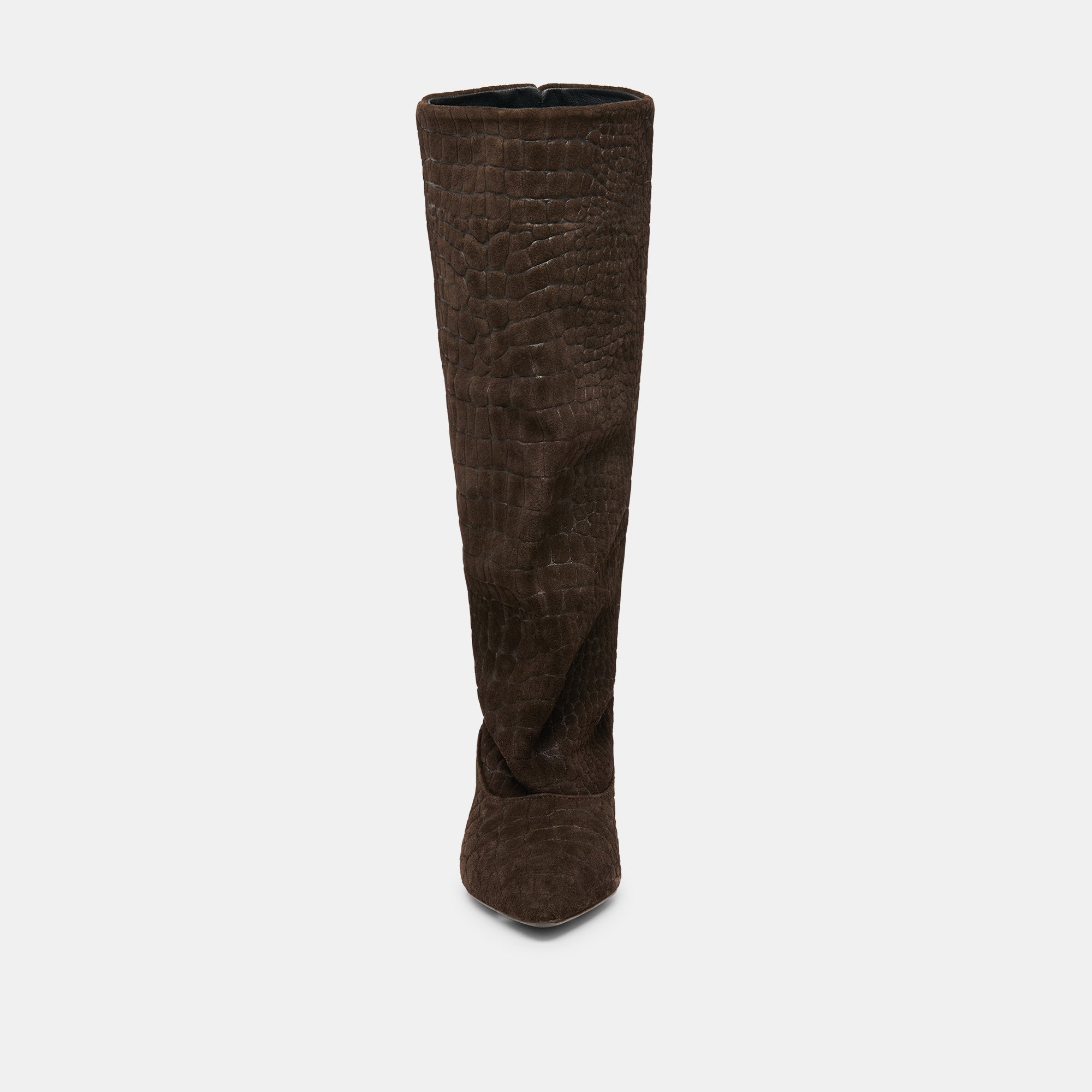 ROXLA BOOTS DK CHOCOLATE CROCO EMBOSSED LEATHER - Image 6