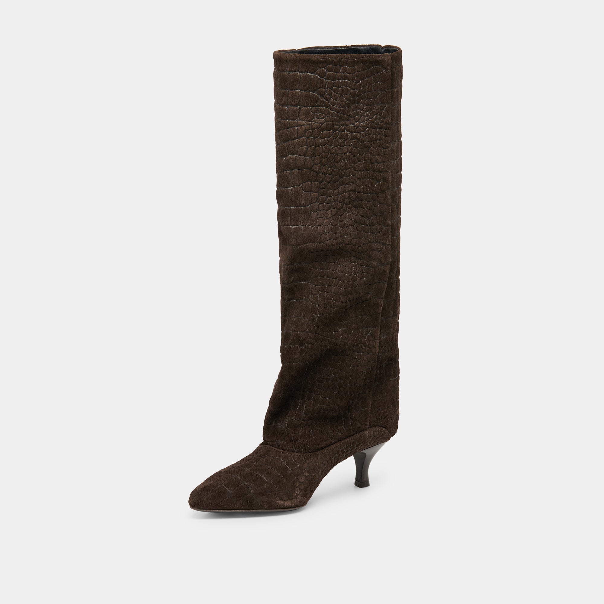 ROXLA BOOTS DK CHOCOLATE CROCO EMBOSSED LEATHER - Image 5