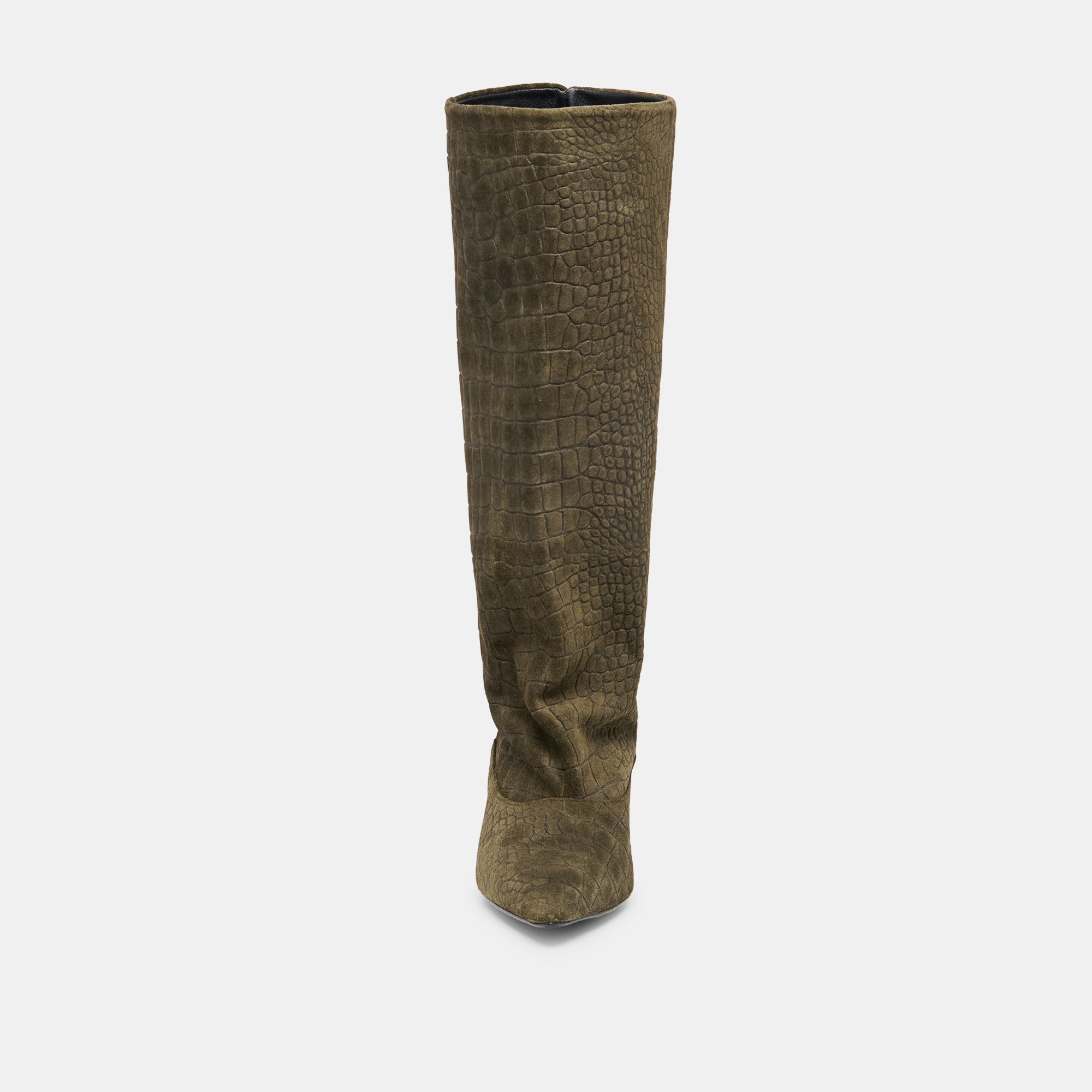 ROXLA BOOTS OLIVE CROCO EMBOSSED LEATHER - Image 9