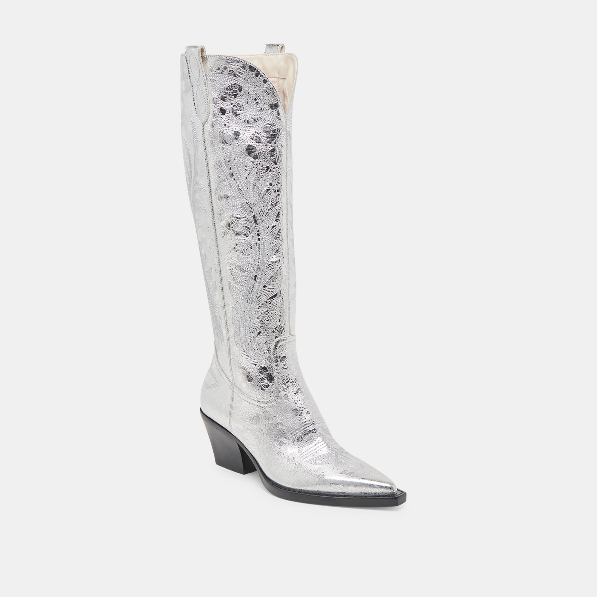RYATT BOOTS SILVER DISTRESSED LEATHER - Image 3