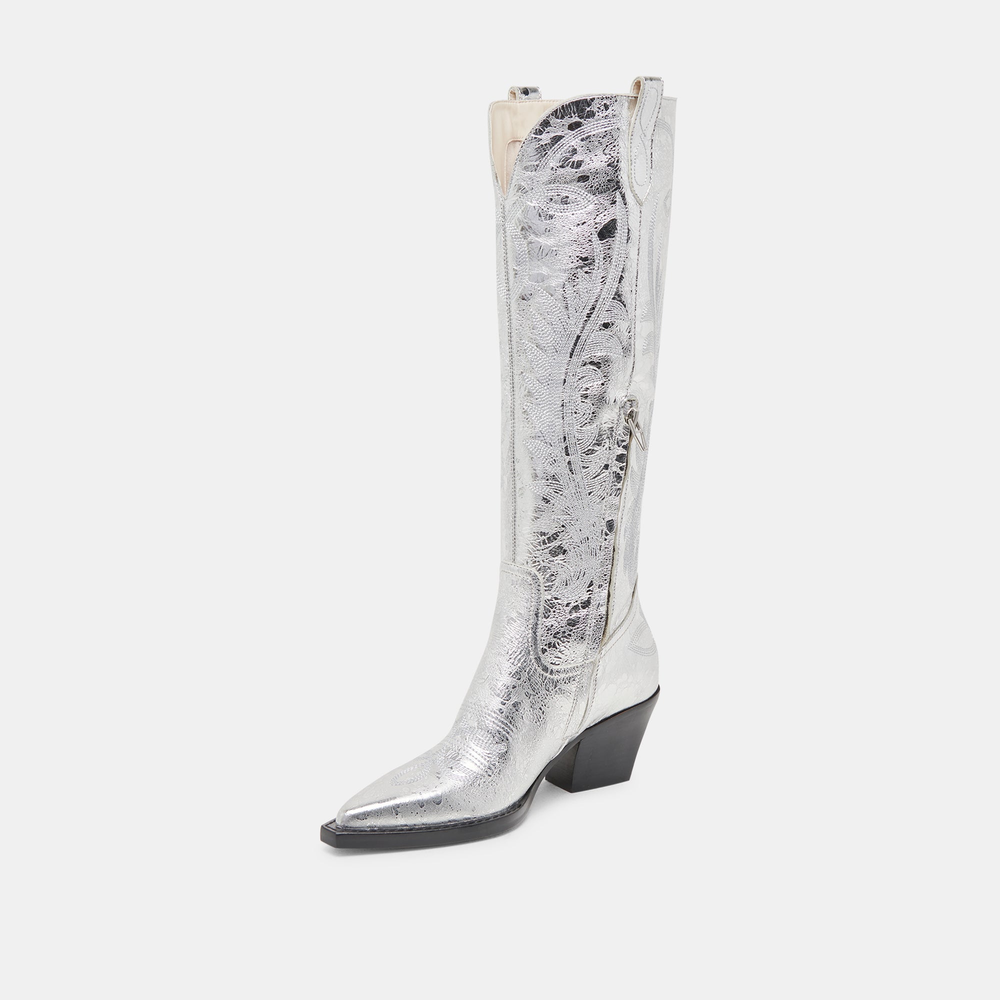 RYATT BOOTS SILVER DISTRESSED LEATHER - Image 7