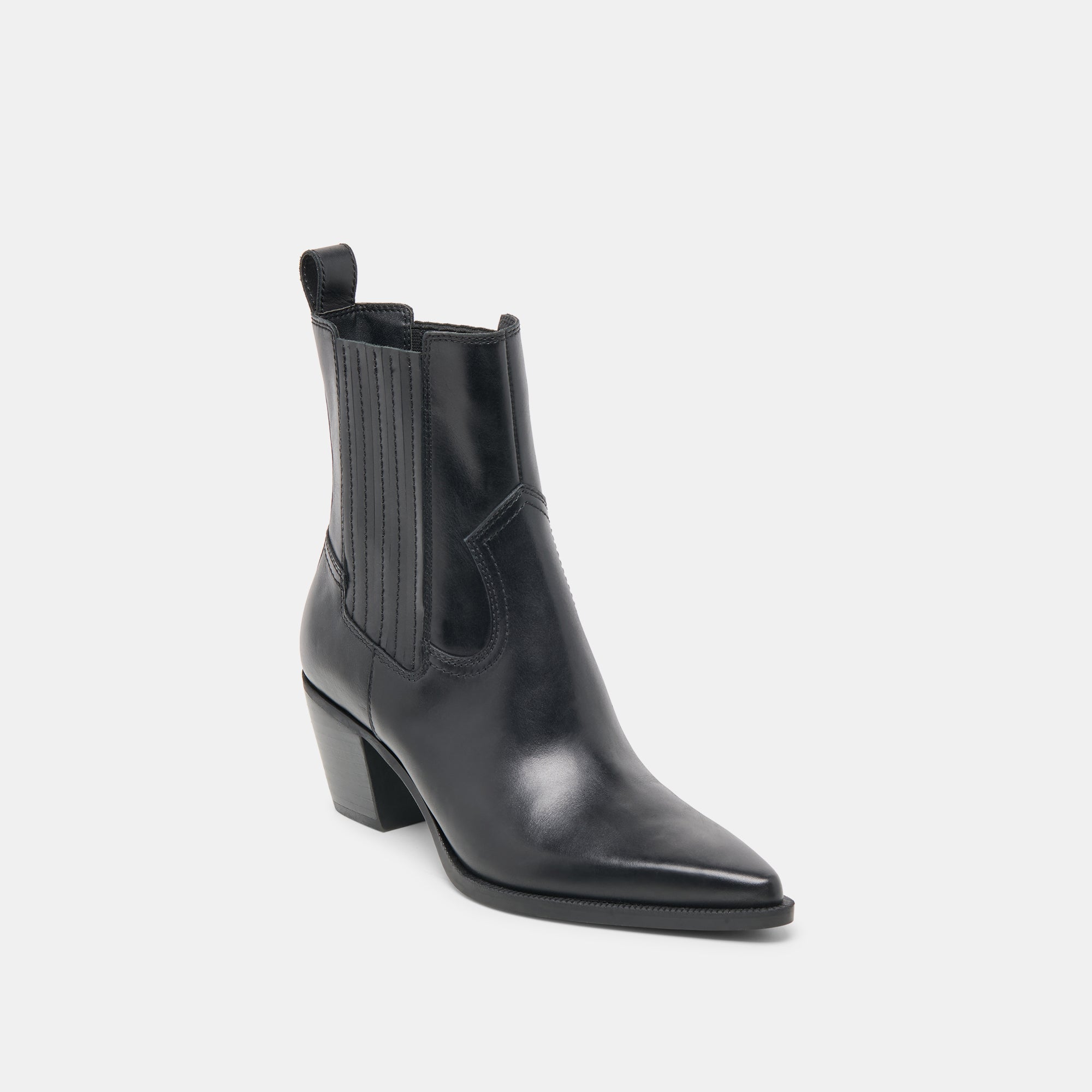 SLIM BOOTIES BLACK LEATHER - Image 3