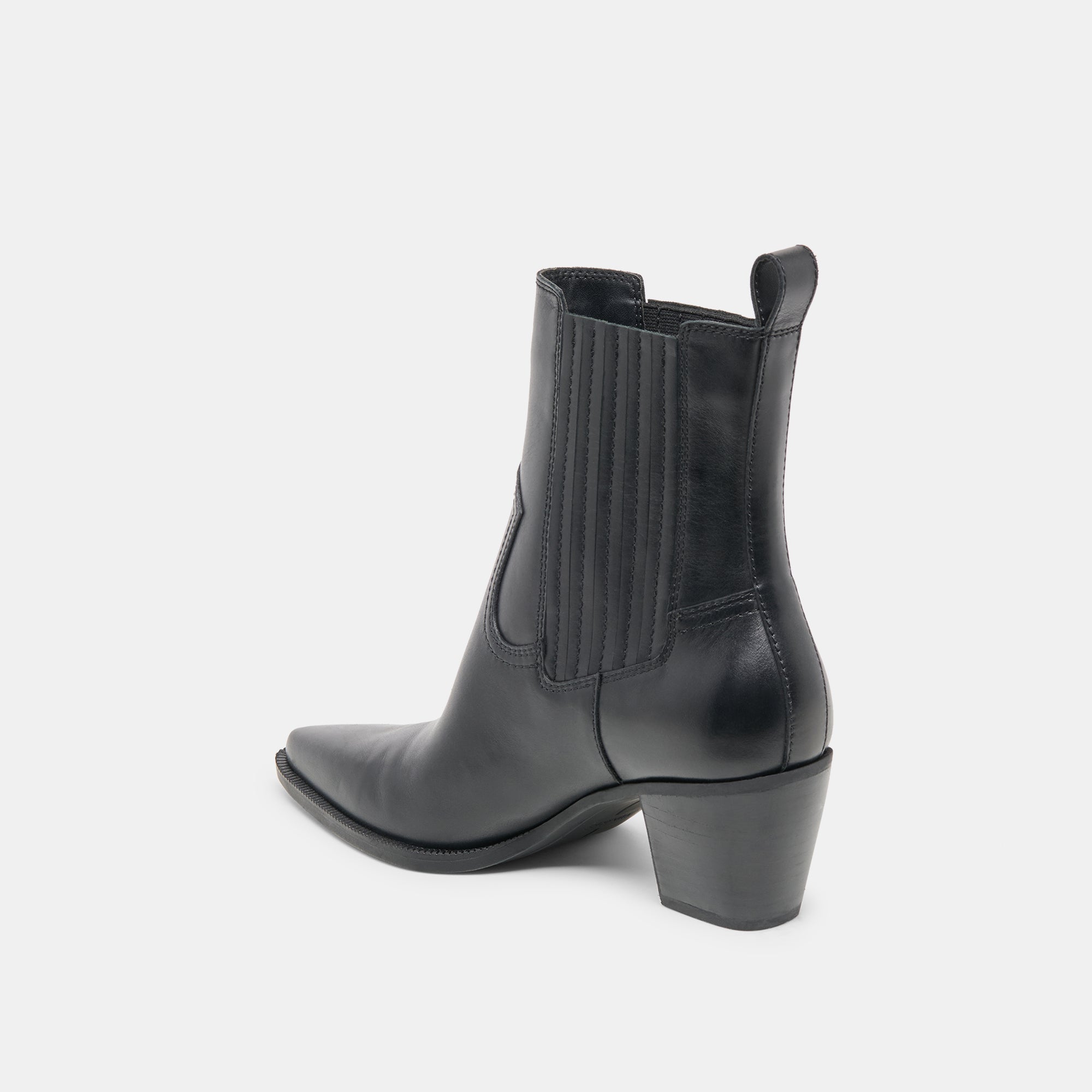 SLIM BOOTIES BLACK LEATHER - Image 9
