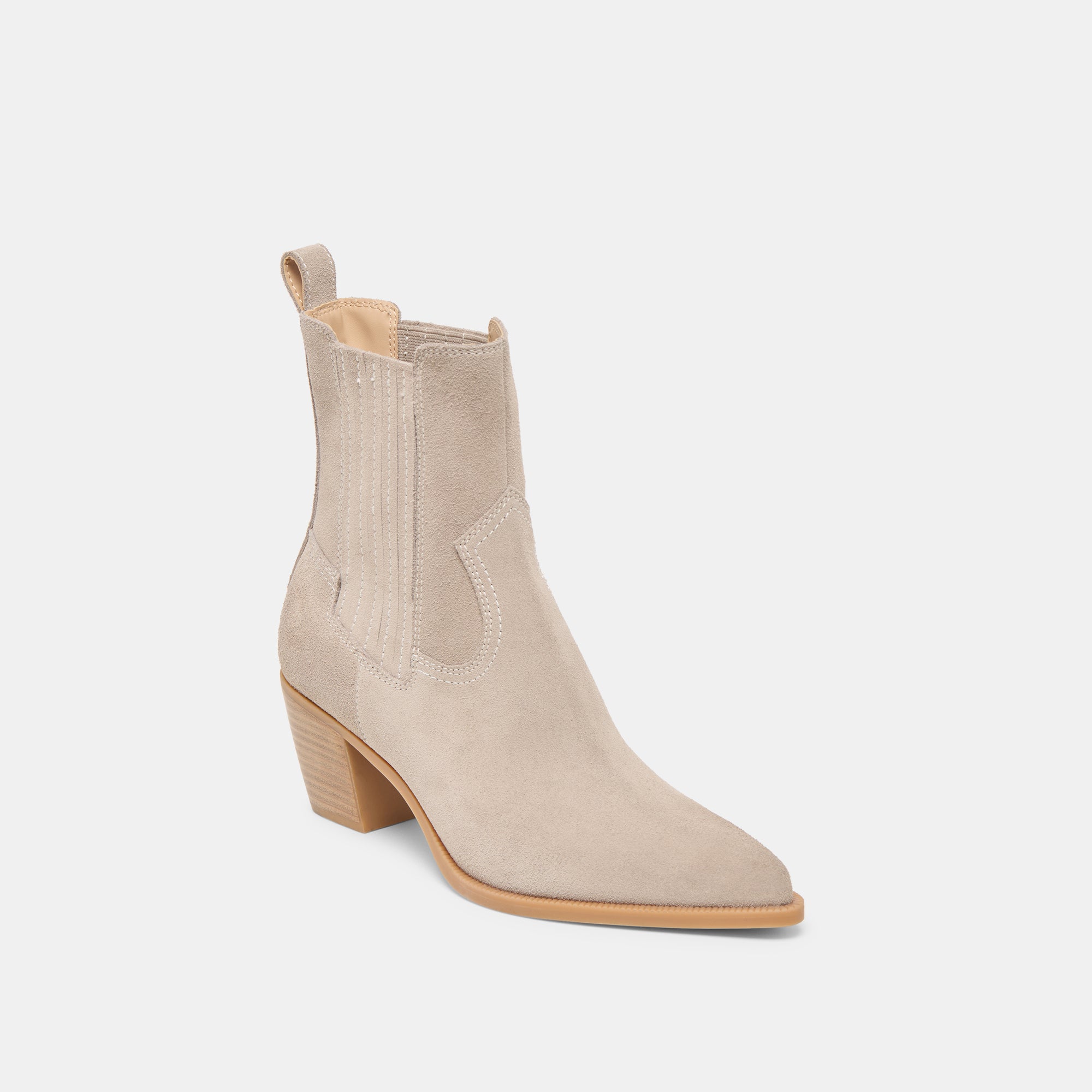 SLIM BOOTIES TAUPE SUEDE - Image 2
