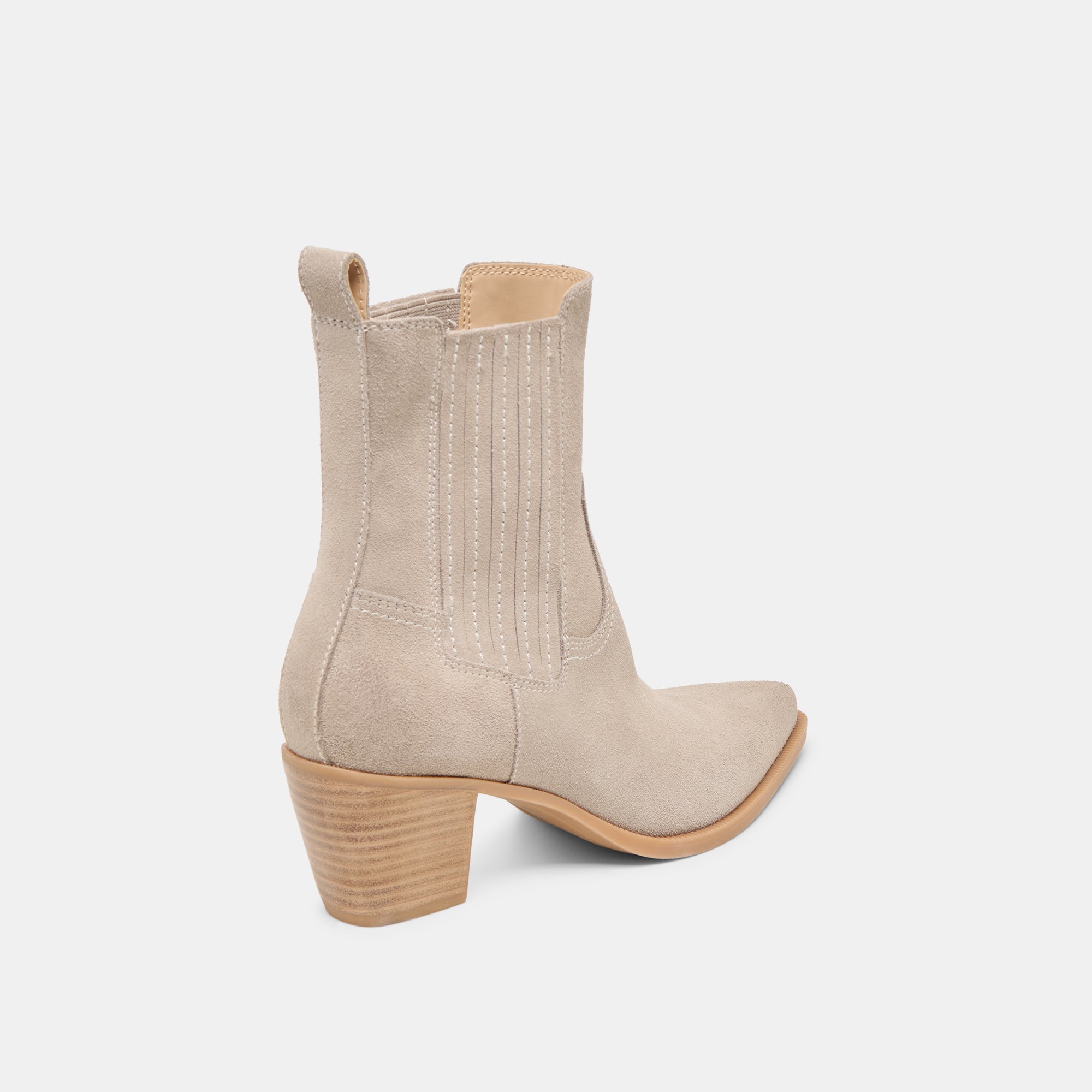 SLIM BOOTIES TAUPE SUEDE - Image 3
