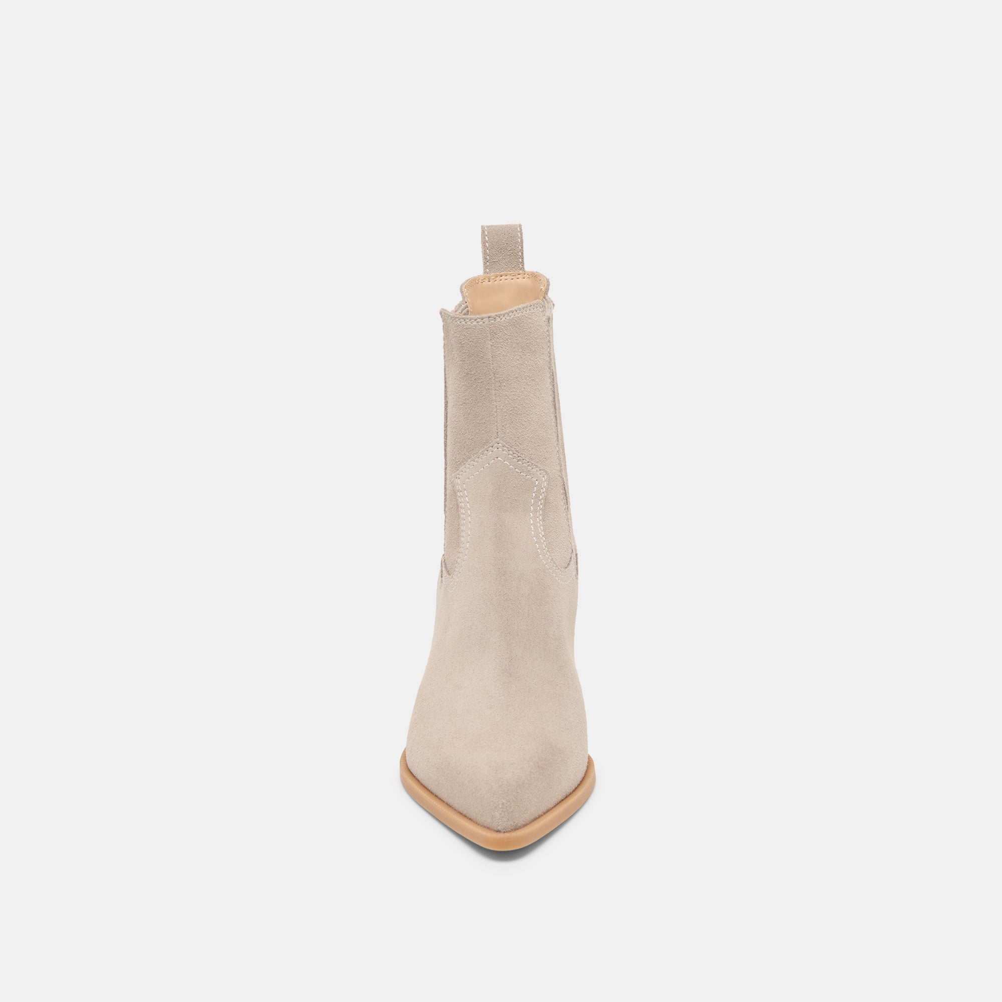 SLIM BOOTIES TAUPE SUEDE - Image 6